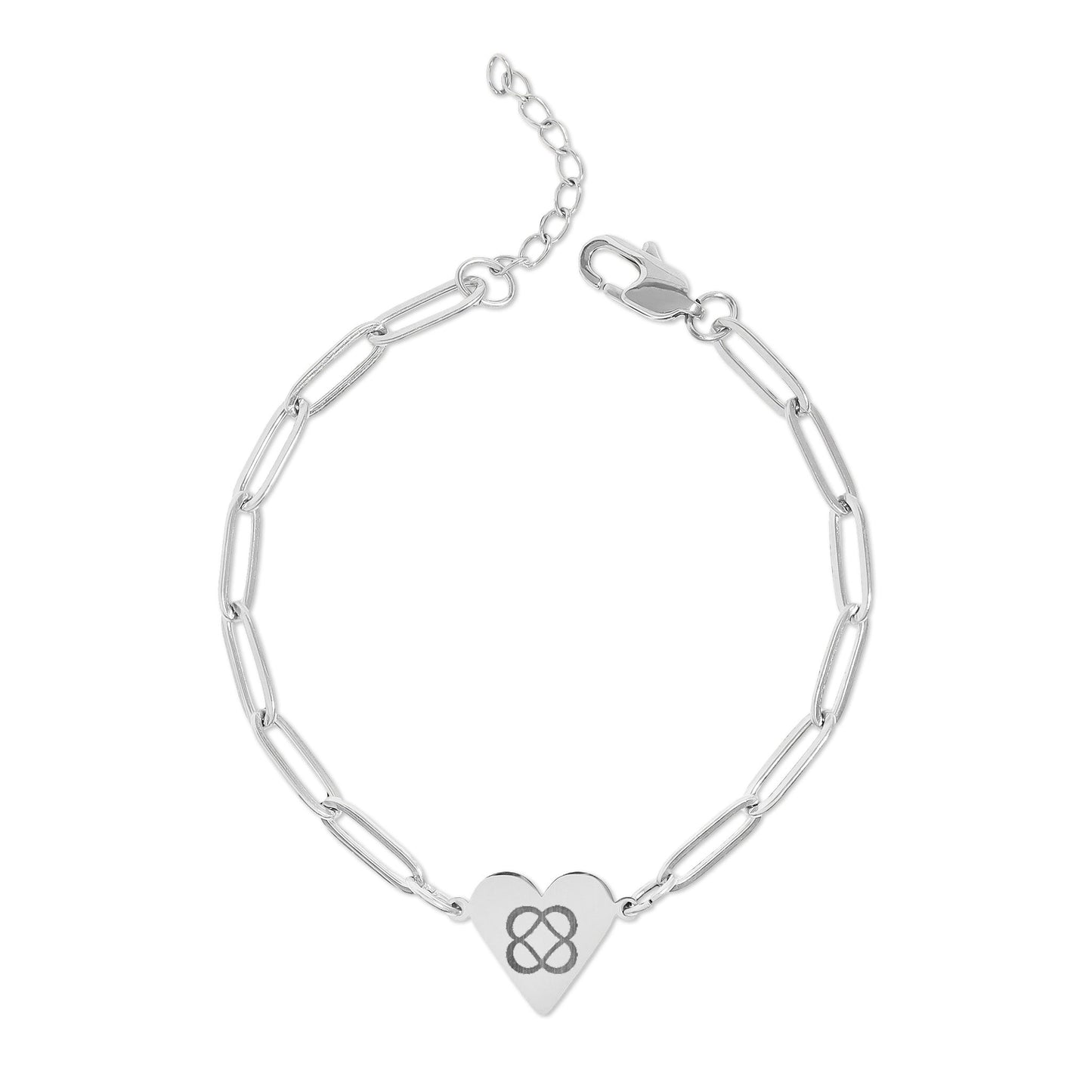 Power of Infinite Goodness (TM) Paperclip Heart Bracelet!