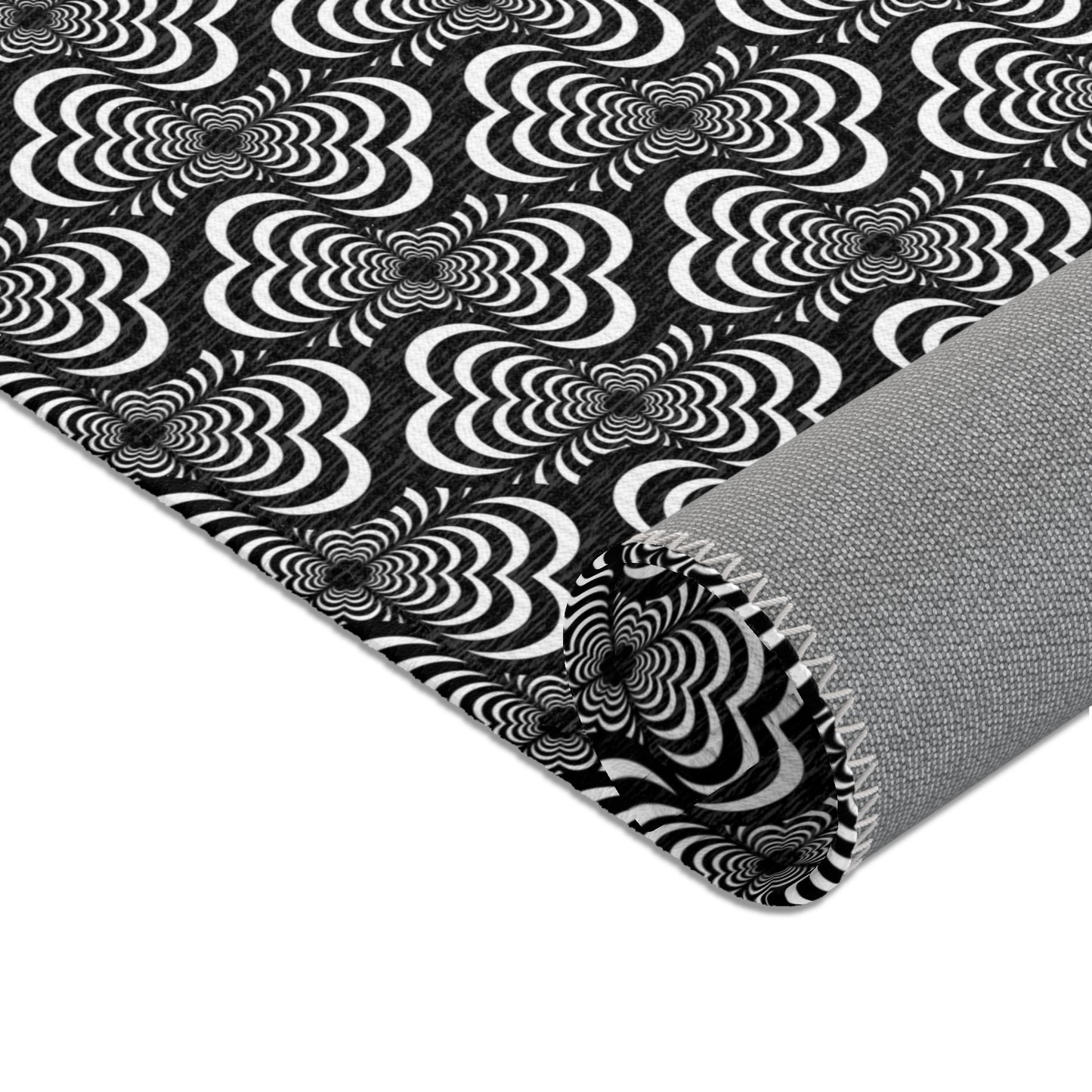Zebra Love™ Area Rug — Black and White