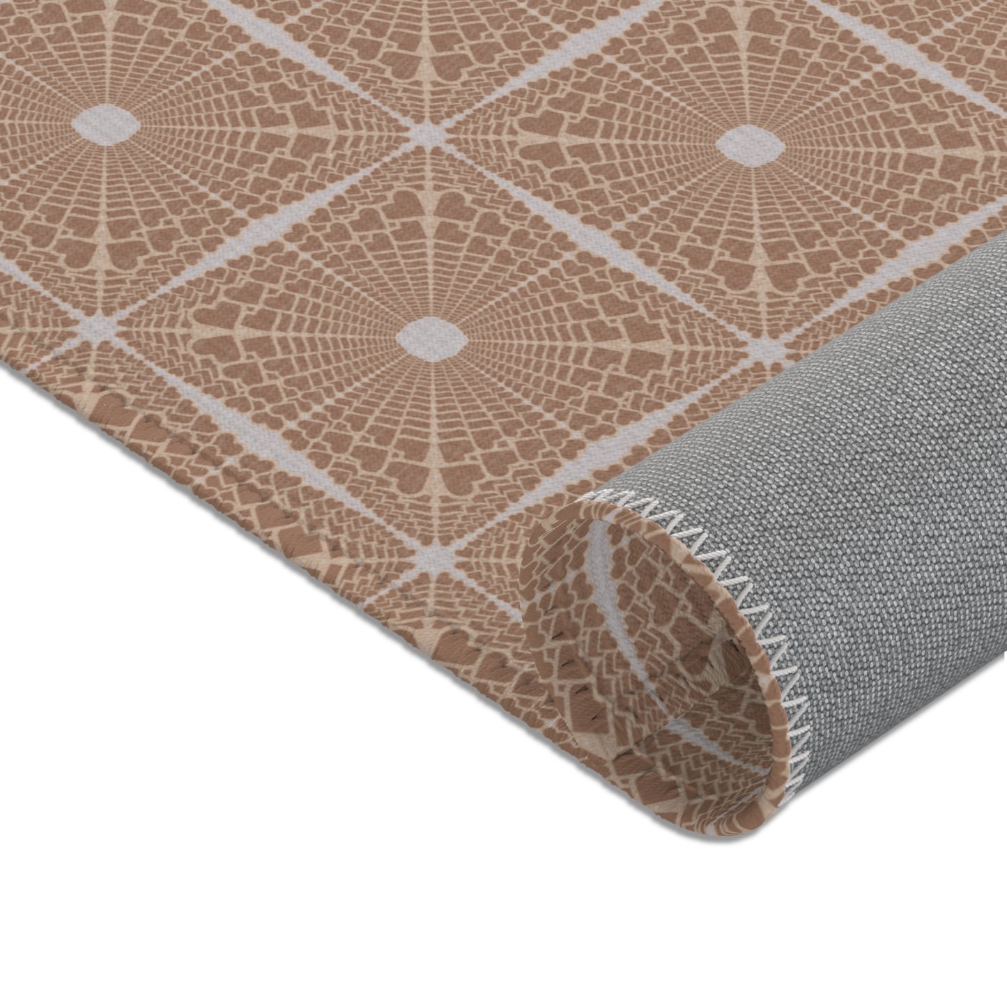 Heartburst Area Rug — Neutral Tan