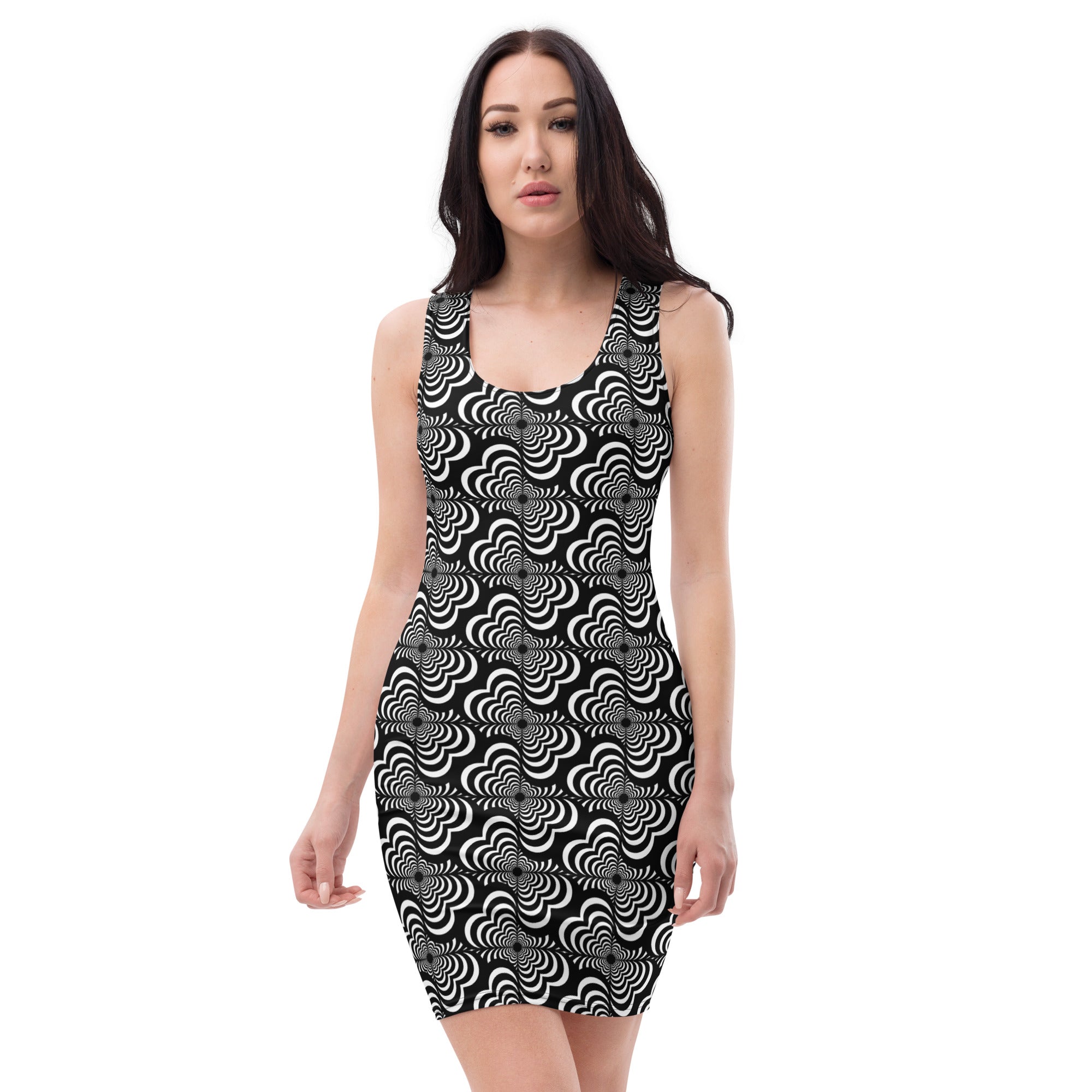 Zebra Love™ (medium patches) Bodycon dress – Heart Mandalas