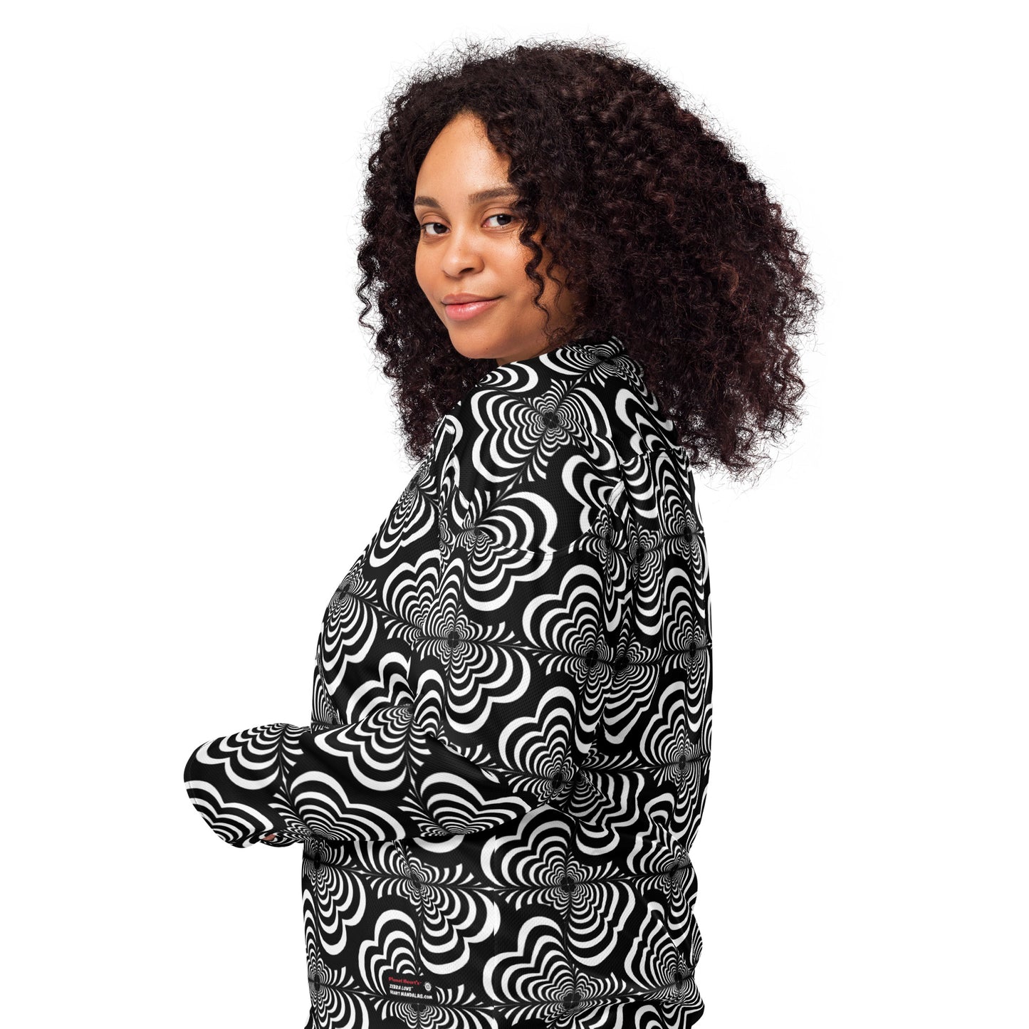 Zebra Love (TM) Recycled hockey fan jersey top