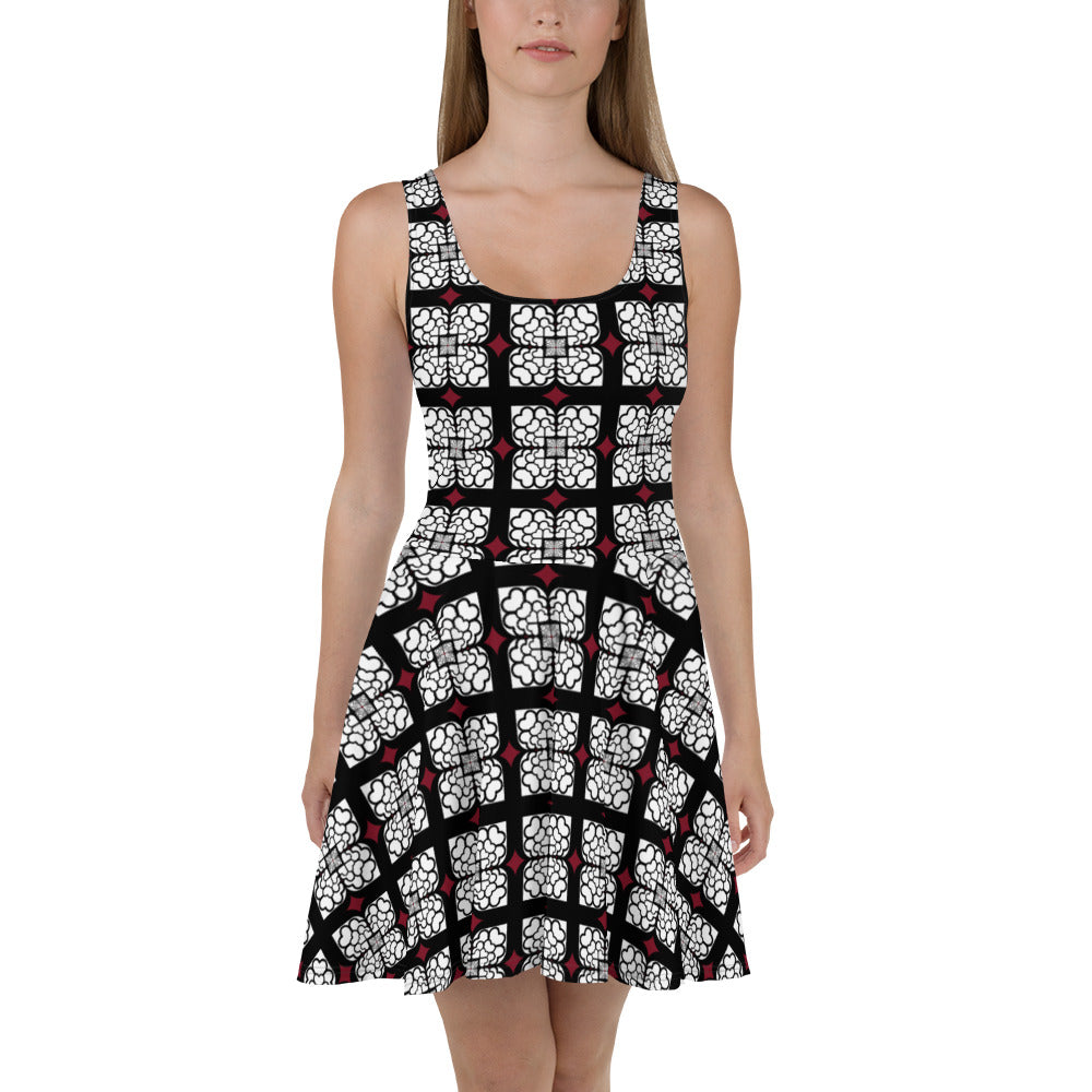 heart skater dress Groovy Hearts Cut-Out Skater Rave Dress Festival Dress for Summmer, XL