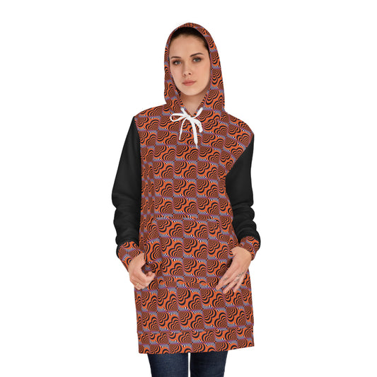 Hallowee/Fall Zebra Love™ Hoodie Dress- Orange, Black & Purple too!