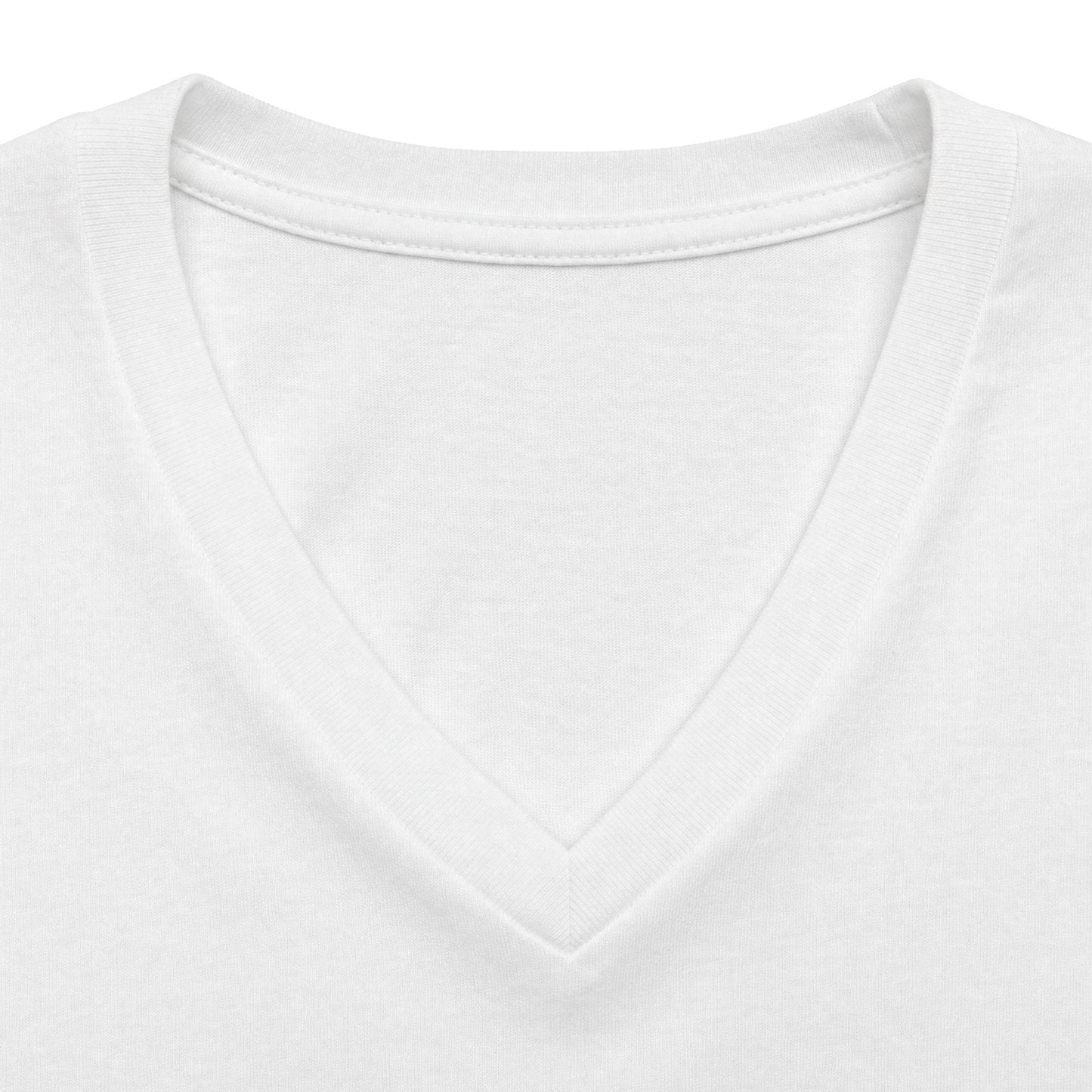 Women's V‑Neck Tee — Skeletal Lips Mandala