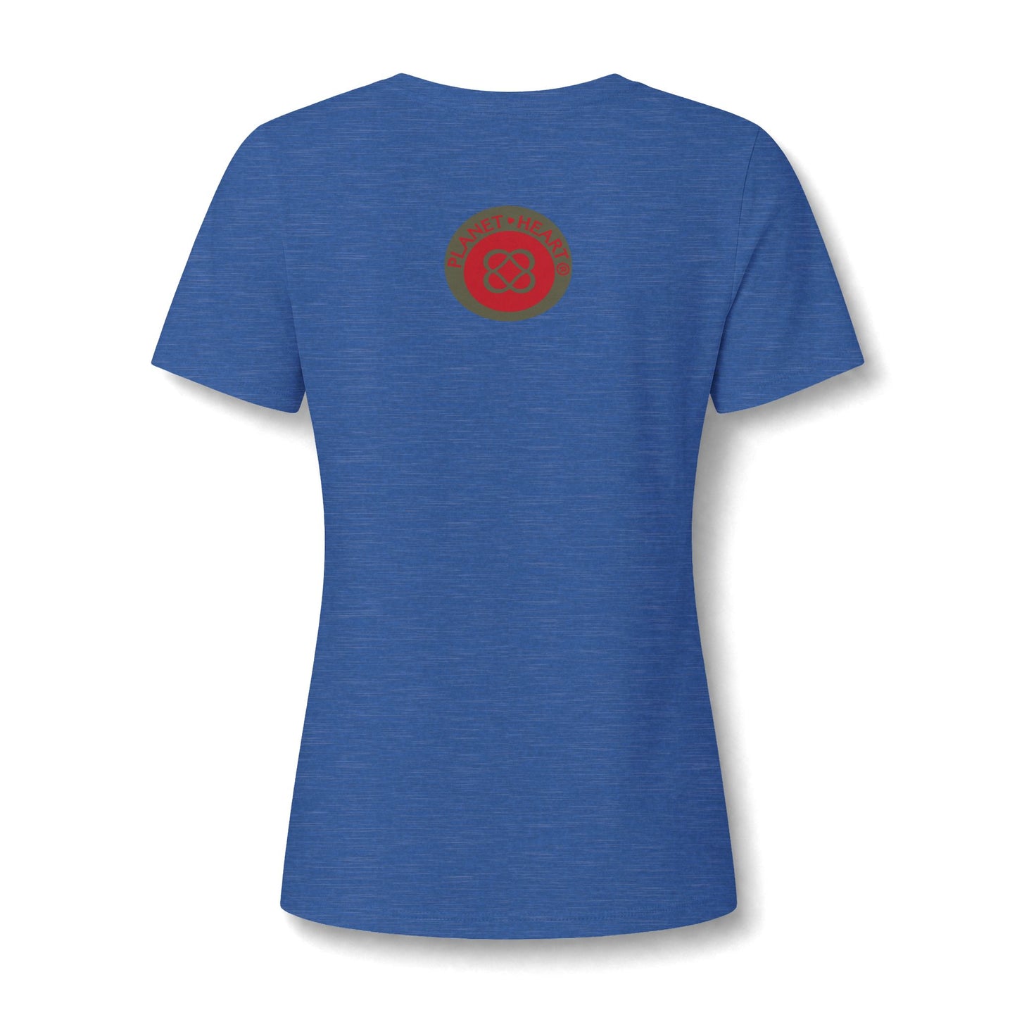 Women's V‑Neck Tee — Skeletal Lips Mandala