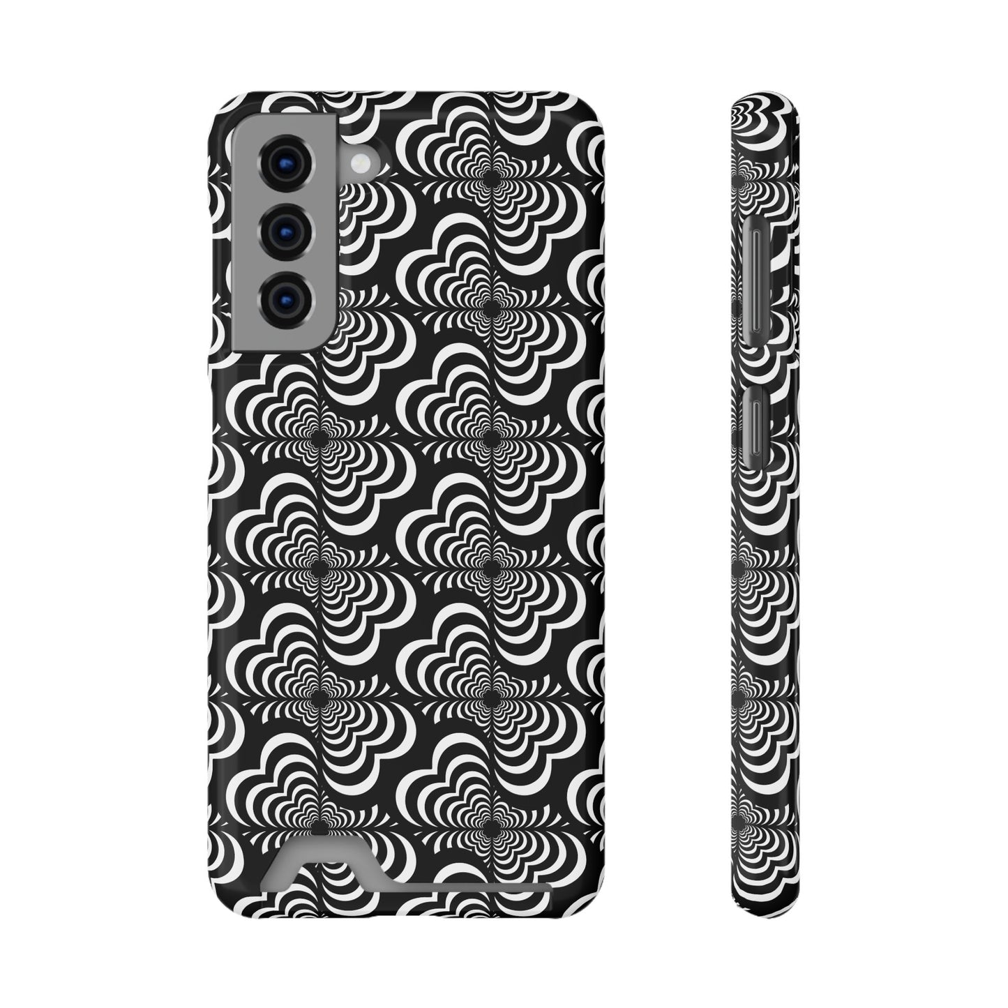 Zebra Love (TM) Black & White Phone Card Case — Slim Wallet Phone Case