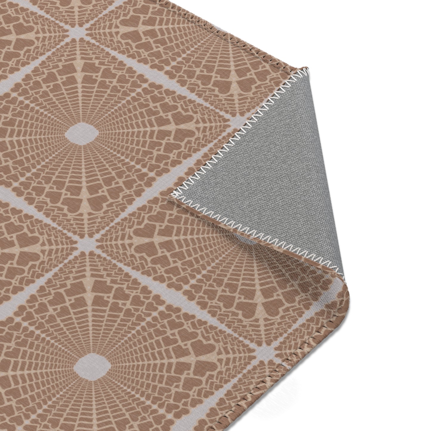 Heartburst Area Rug — Neutral Tan