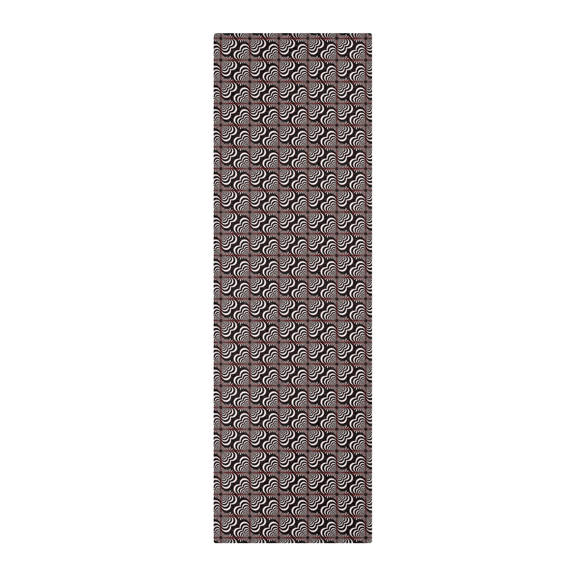 Zebra Love™ Area Rug — Black, White & Dark Red