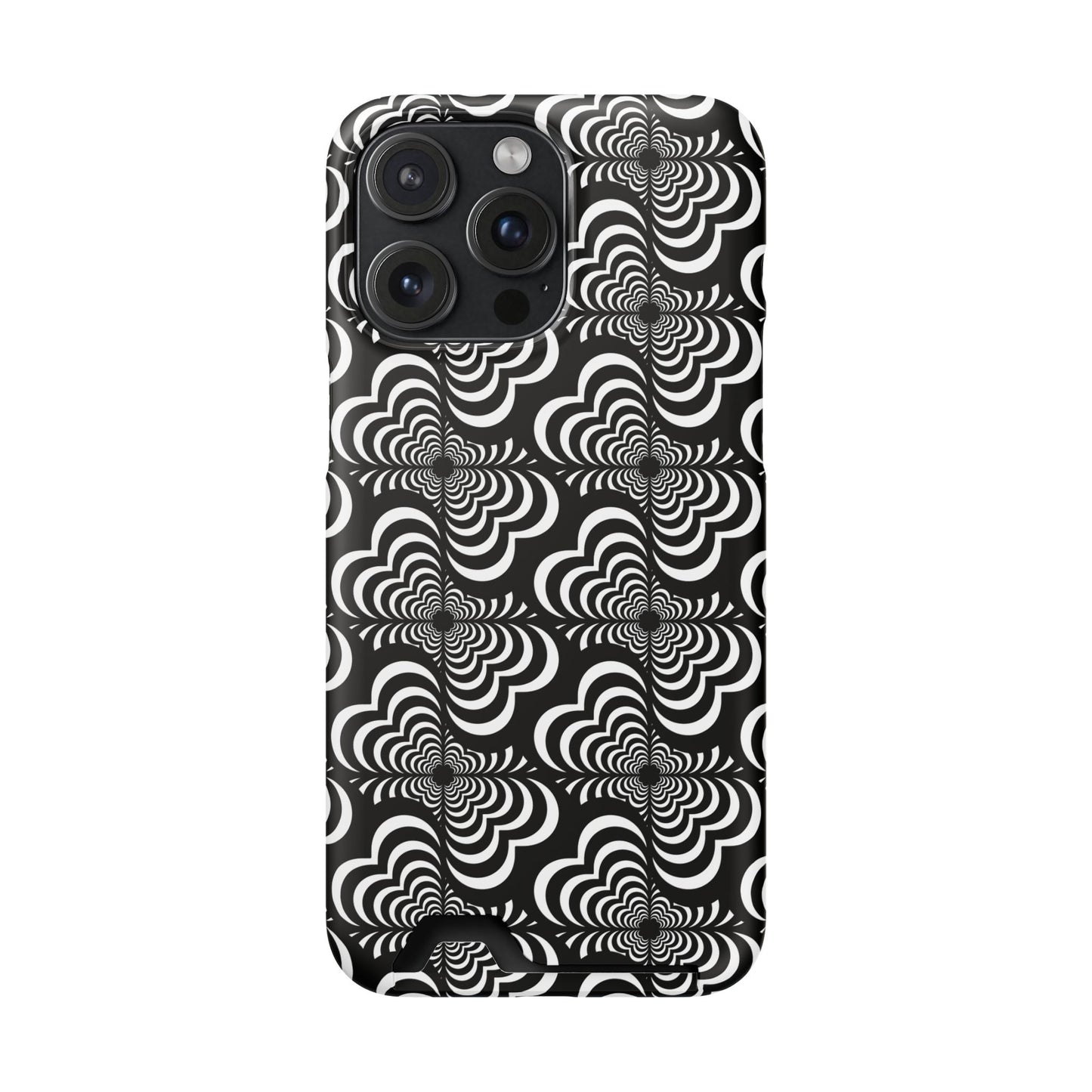 Zebra Love (TM) Black & White Phone Card Case — Slim Wallet Phone Case