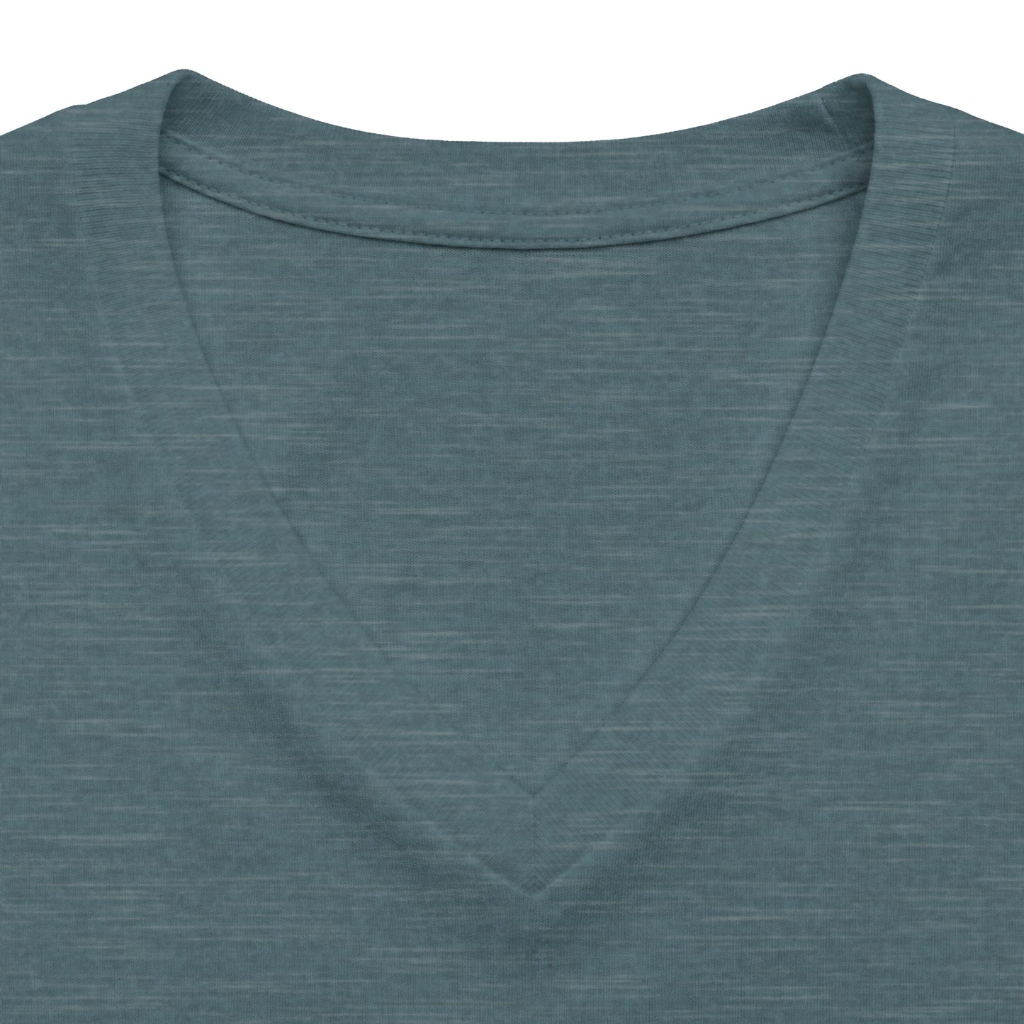 Women's V‑Neck Tee — Skeletal Lips Mandala