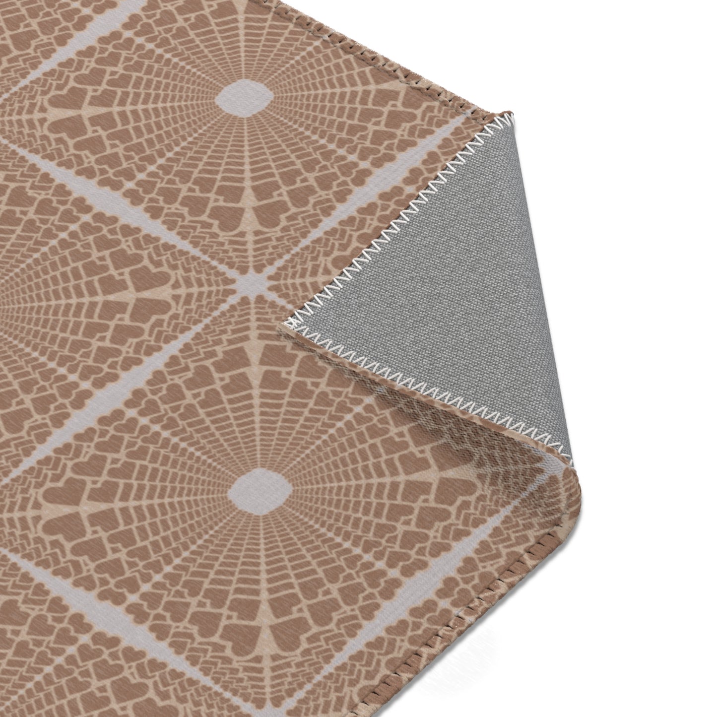 Heartburst Area Rug — Neutral Tan