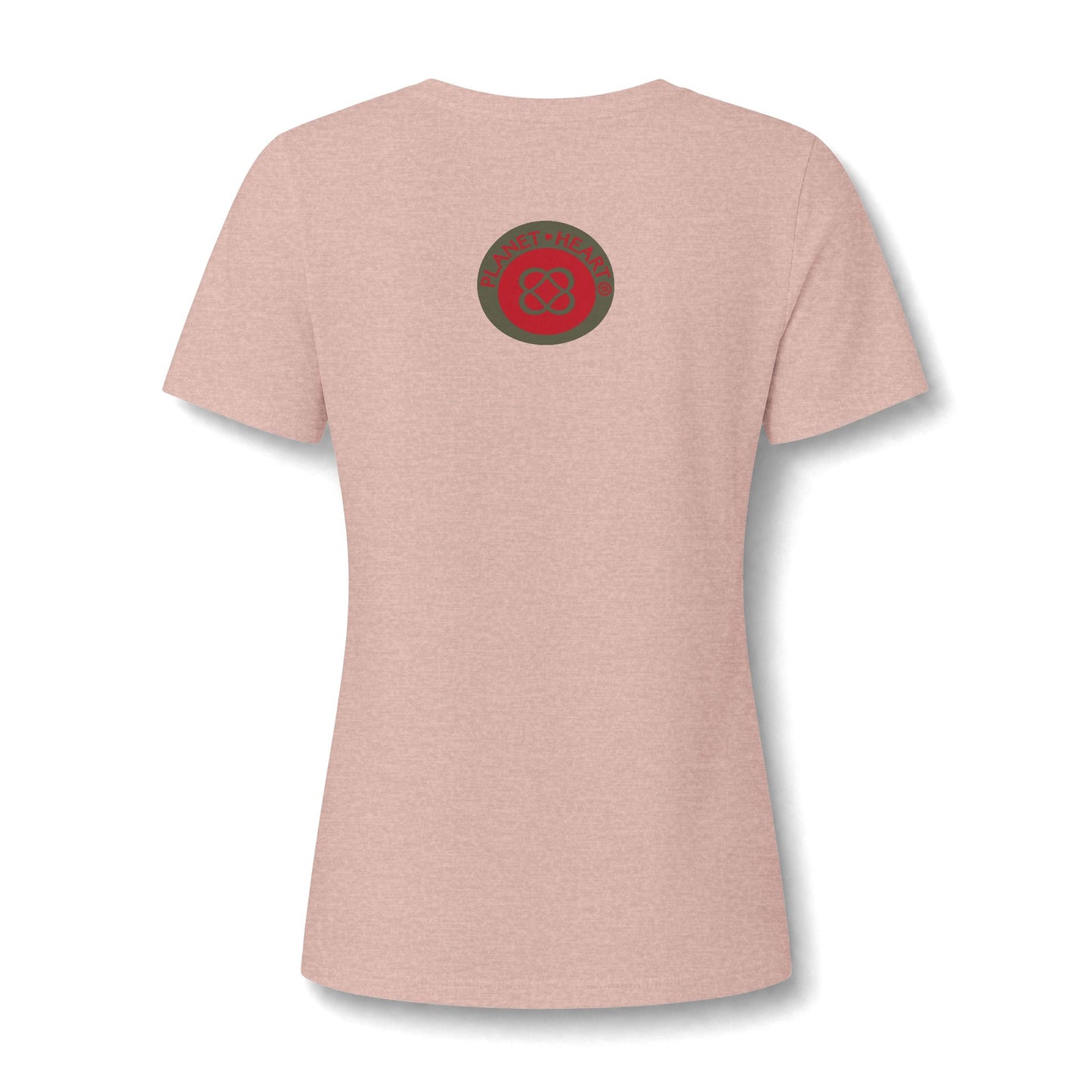 Women's V‑Neck Tee — Skeletal Lips Mandala