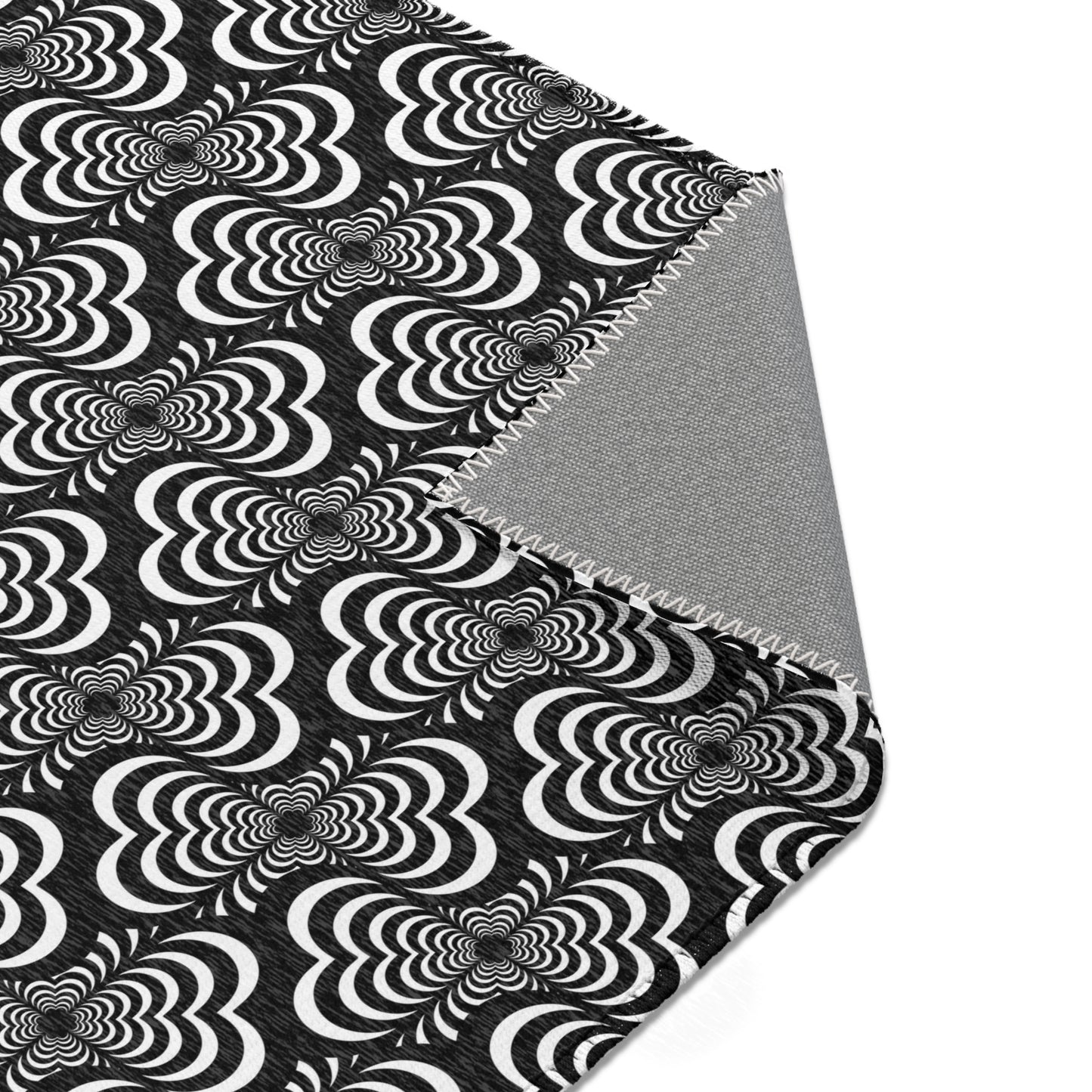 Zebra Love™ Area Rug — Black and White