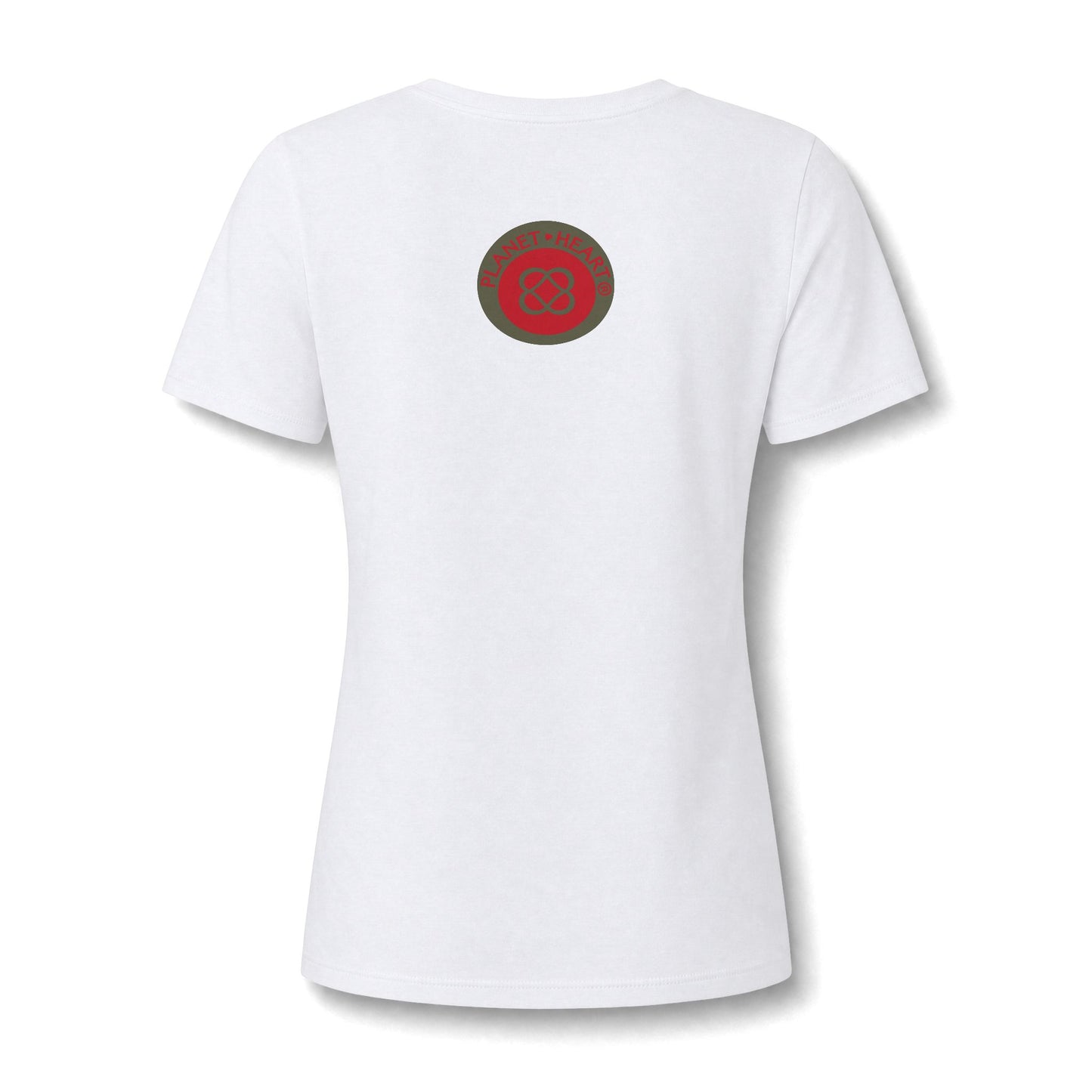 Women's V‑Neck Tee — Skeletal Lips Mandala