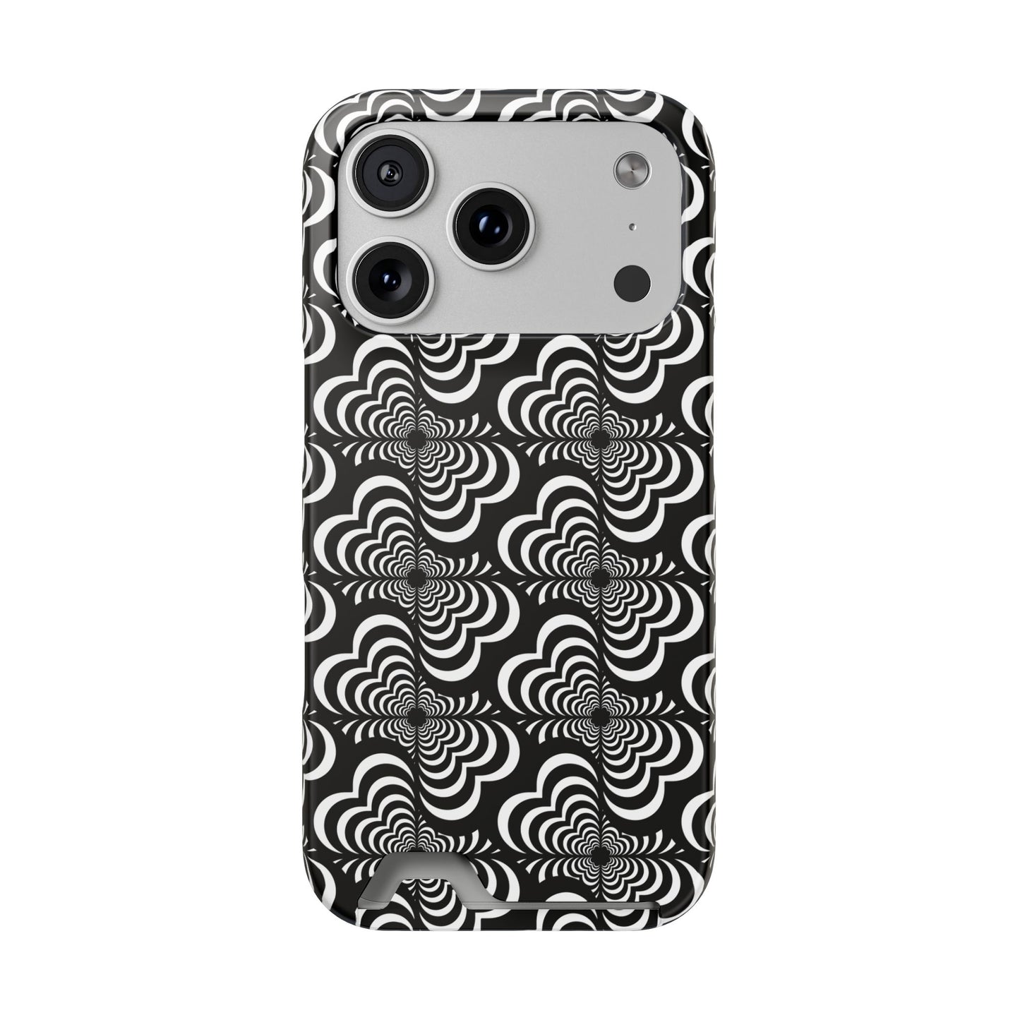 Zebra Love (TM) Black & White Phone Card Case — Slim Wallet Phone Case