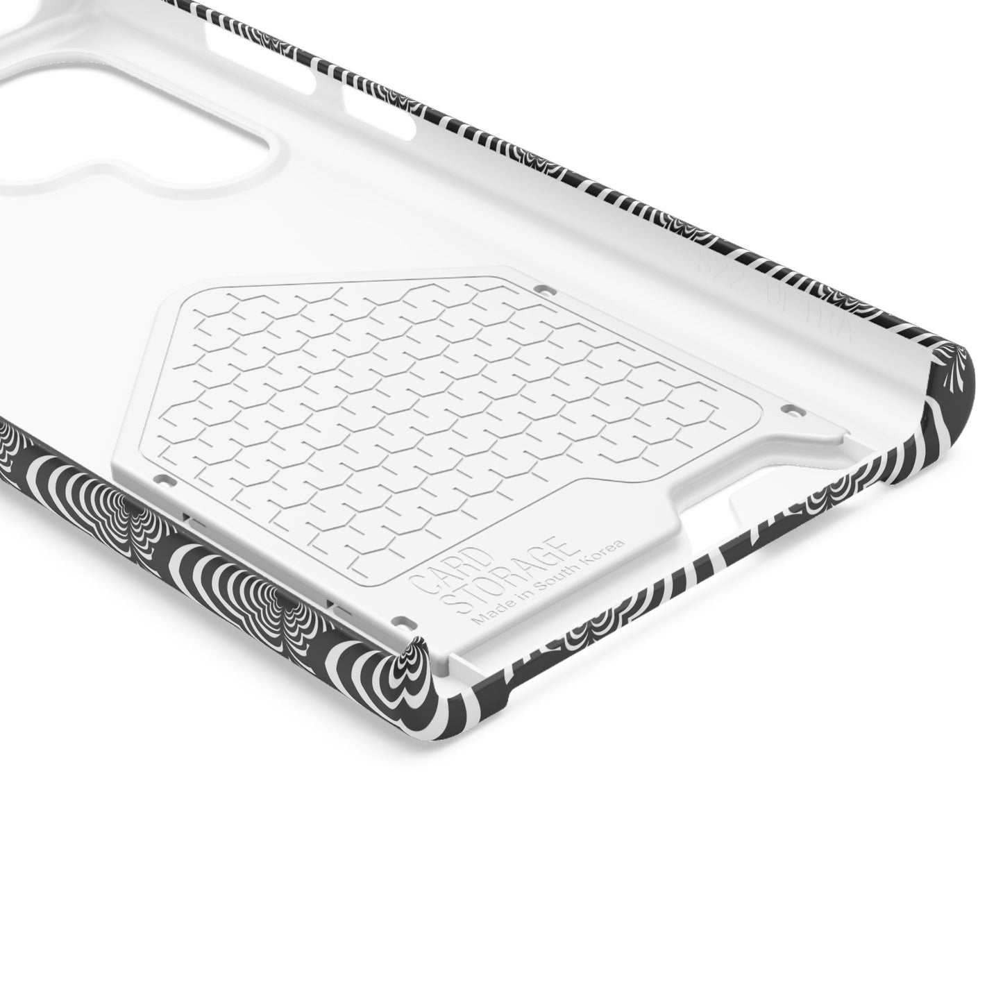 Zebra Love (TM) Black & White Phone Card Case — Slim Wallet Phone Case