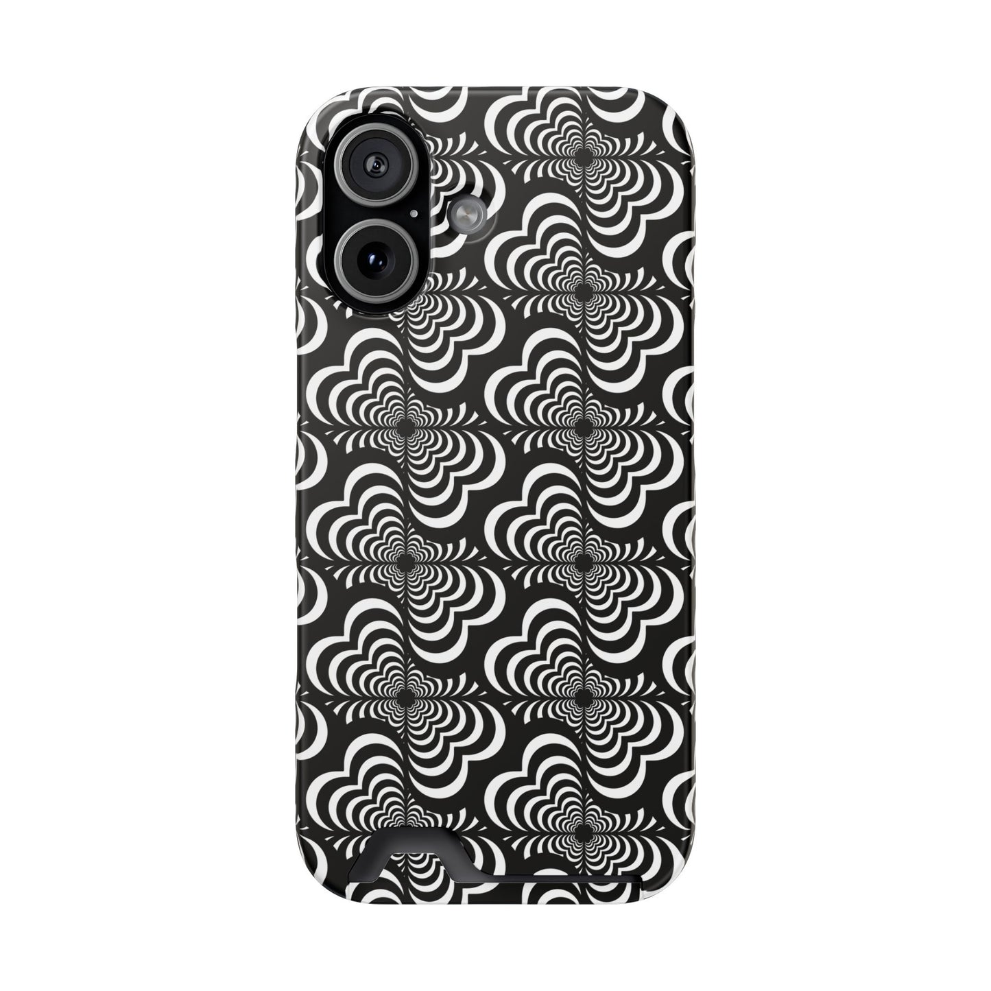 Zebra Love (TM) Black & White Phone Card Case — Slim Wallet Phone Case