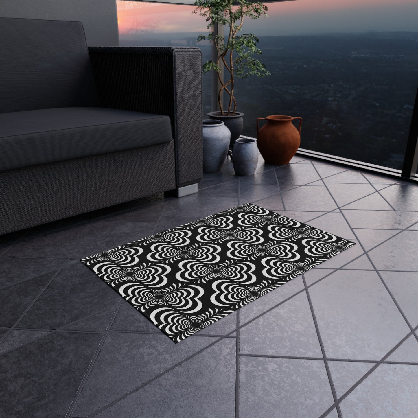 Zebra Love (TM) Outdoor Rug