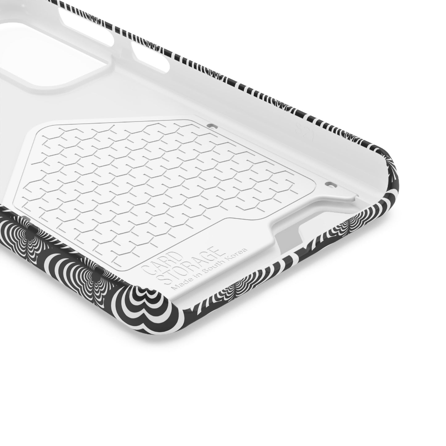 Zebra Love (TM) Black & White Phone Card Case — Slim Wallet Phone Case