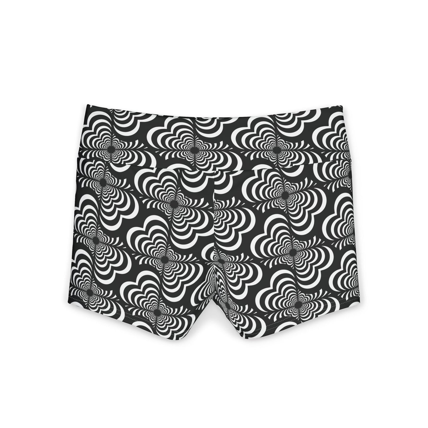 Zebra Love (TM) Yoga Shorts — Women's High-Waist Activewear