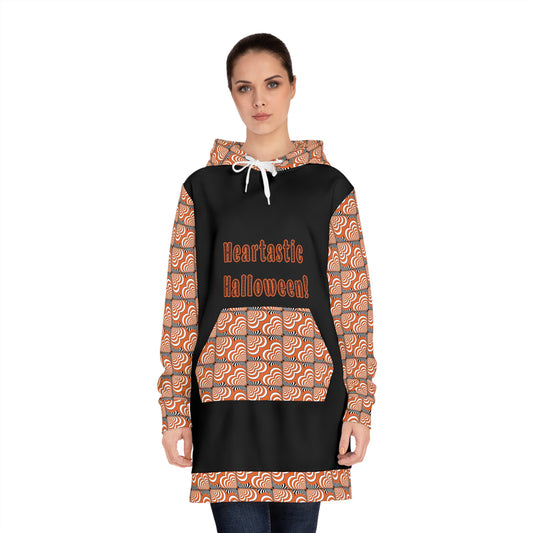 Halloween Hoodie Dress - "Heartastic Halloween" with Zebra Love™