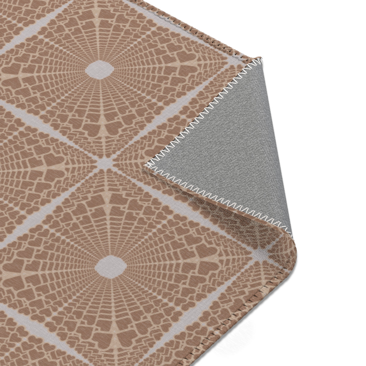 Heartburst Area Rug — Neutral Tan