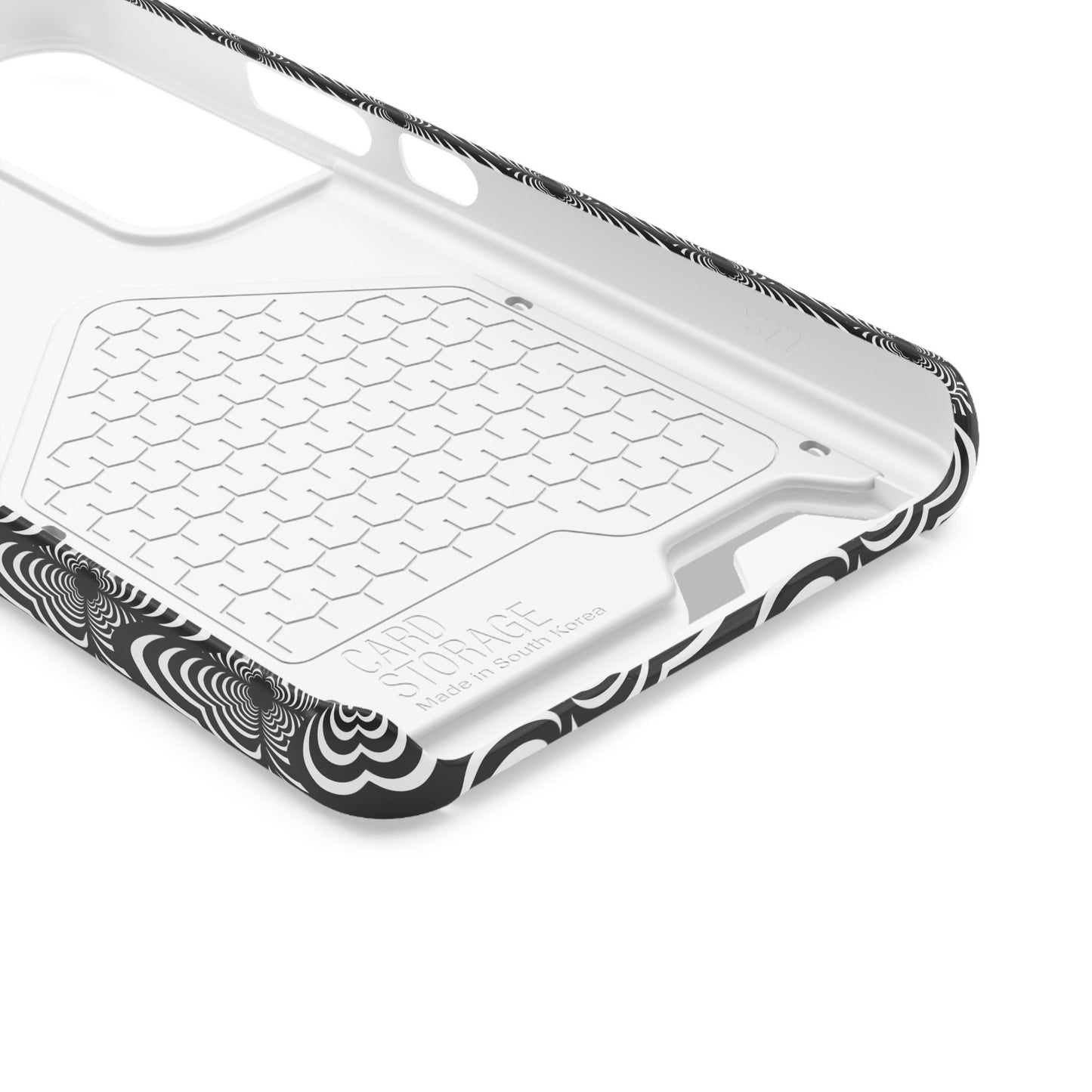 Zebra Love (TM) Black & White Phone Card Case — Slim Wallet Phone Case