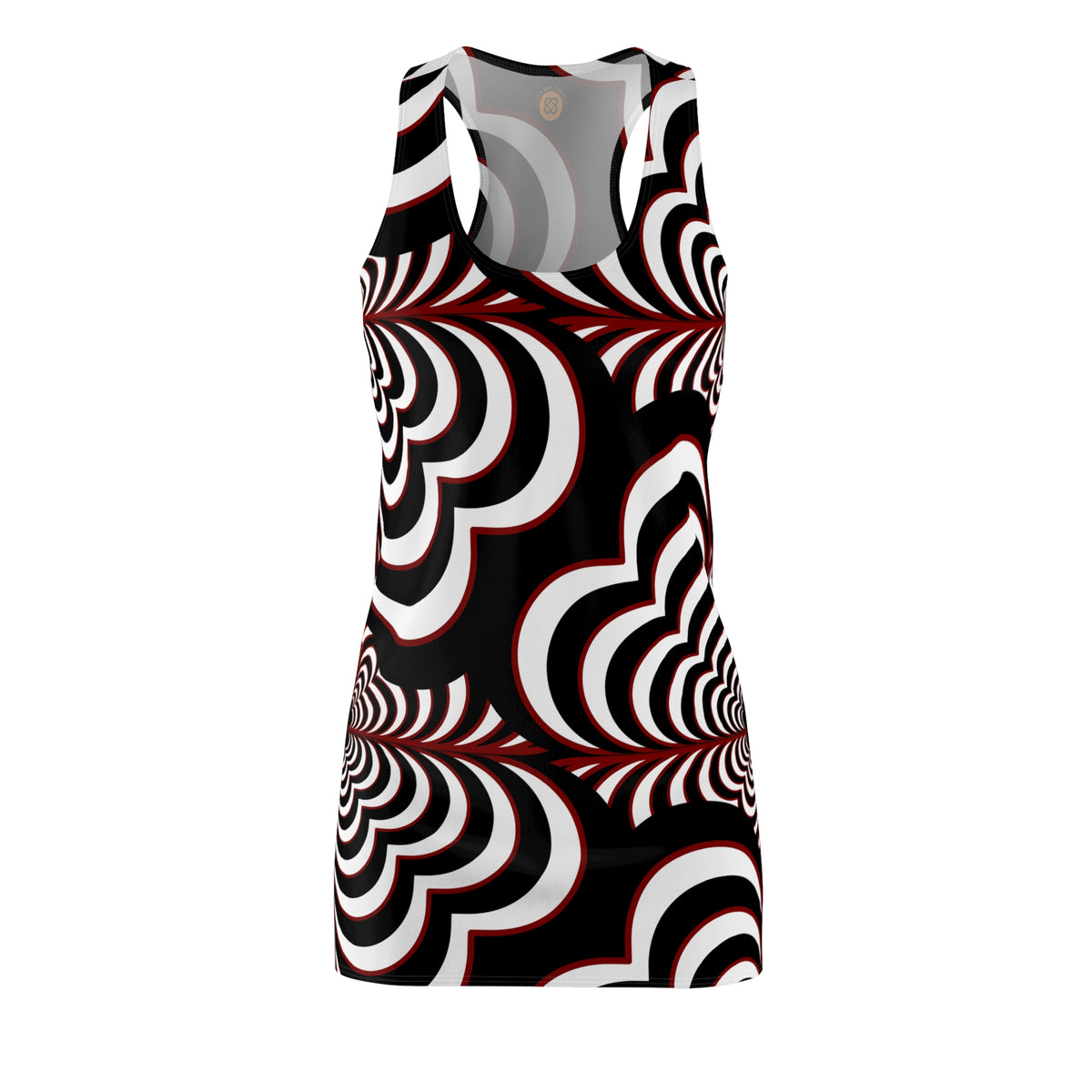 Zebra Love™ Racerback Dress — Black, White & Red