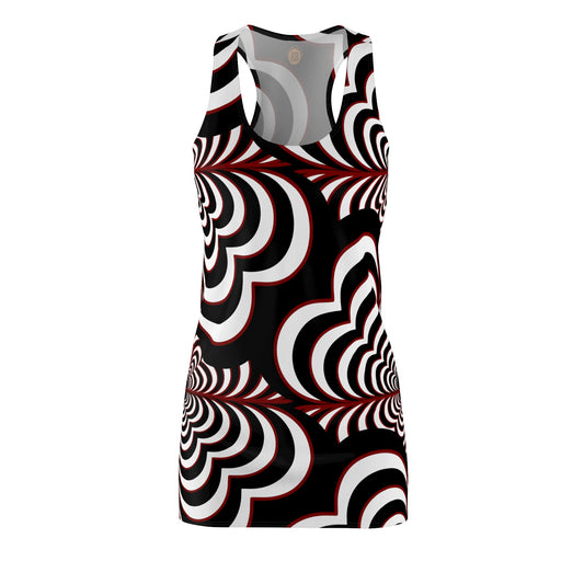 Zebra Love™ Racerback Dress — Black, White & Red