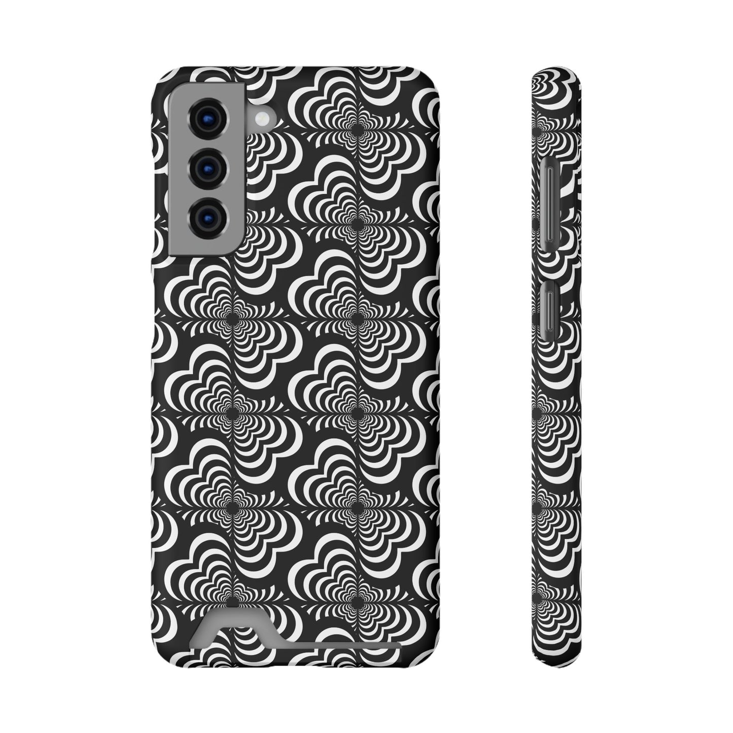Zebra Love (TM) Black & White Phone Card Case — Slim Wallet Phone Case