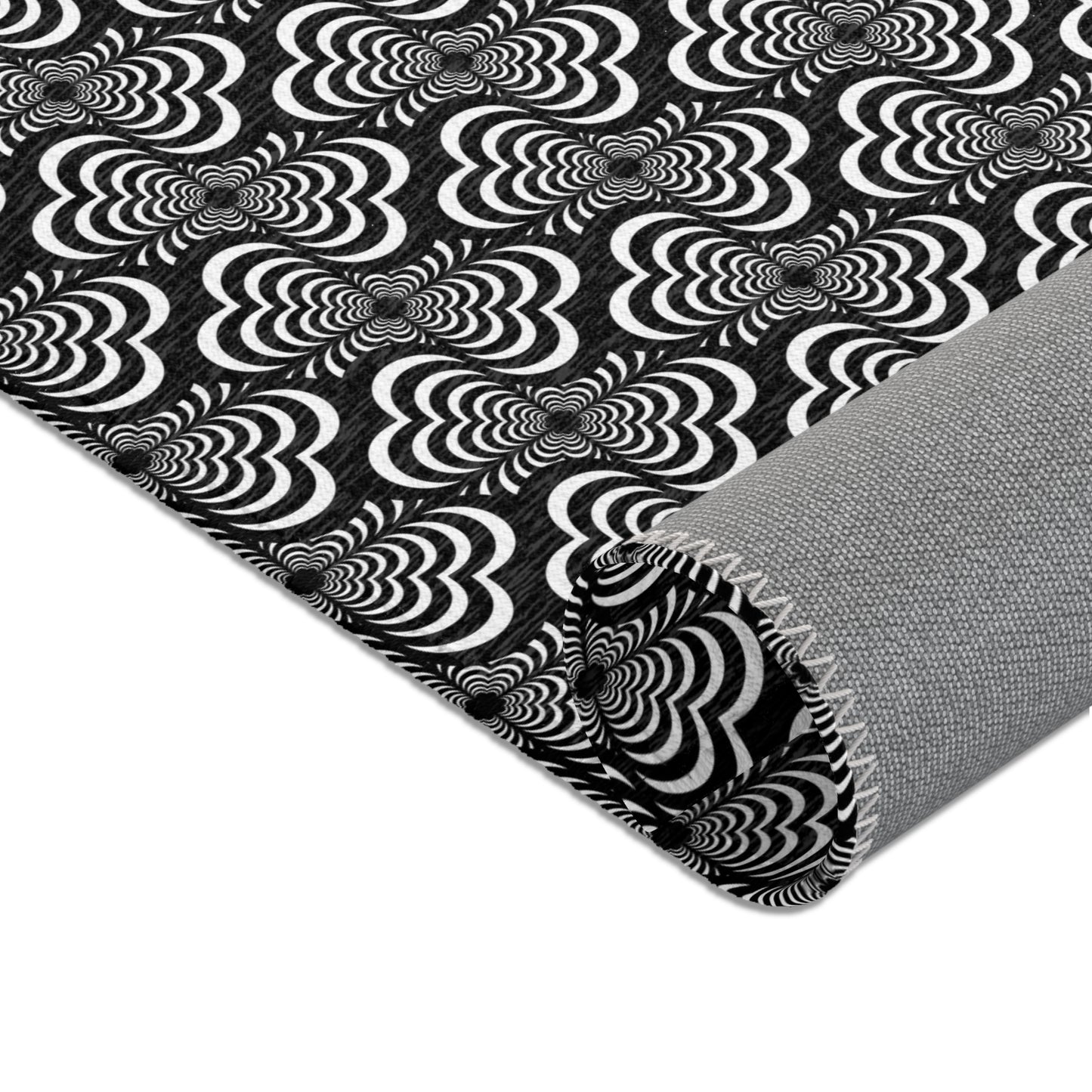 Zebra Love™ Area Rug — Black and White
