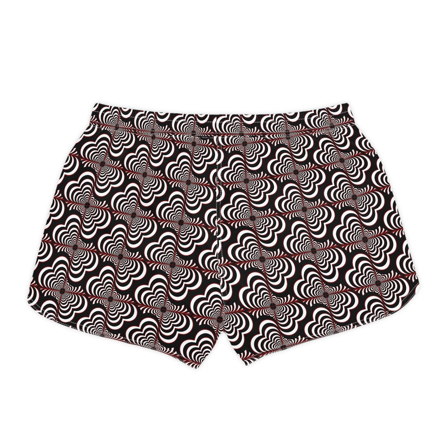 Zebra Love (TM) Women's Shorts — White, Black, Touch of Red