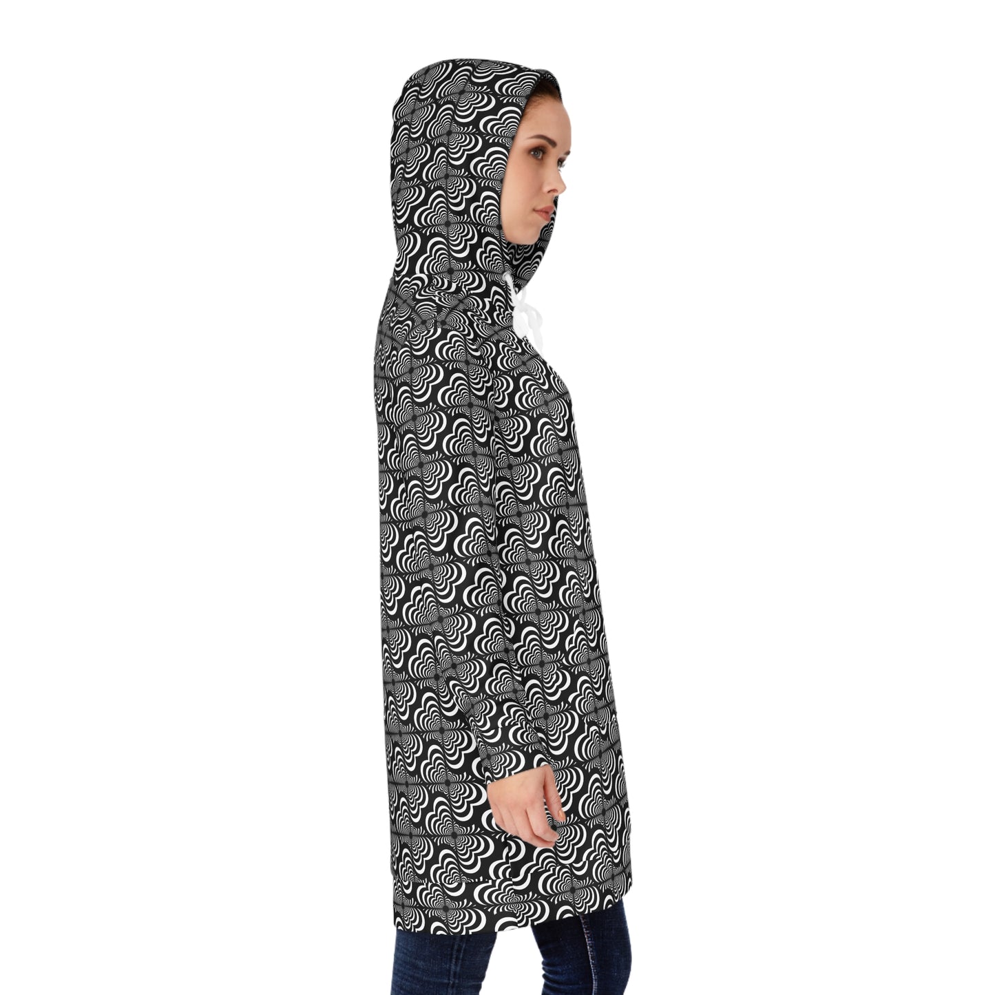 Zebra Love™ Hoodie Dress — Black and White, Original design!