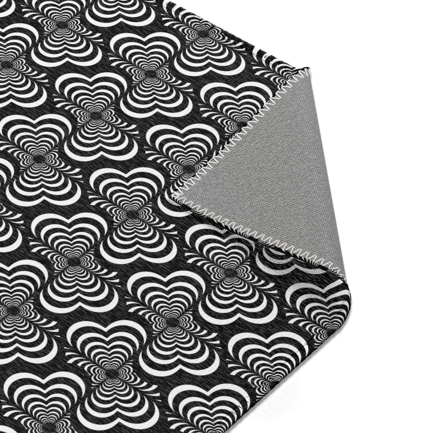 Zebra Love™ Area Rug — Black and White