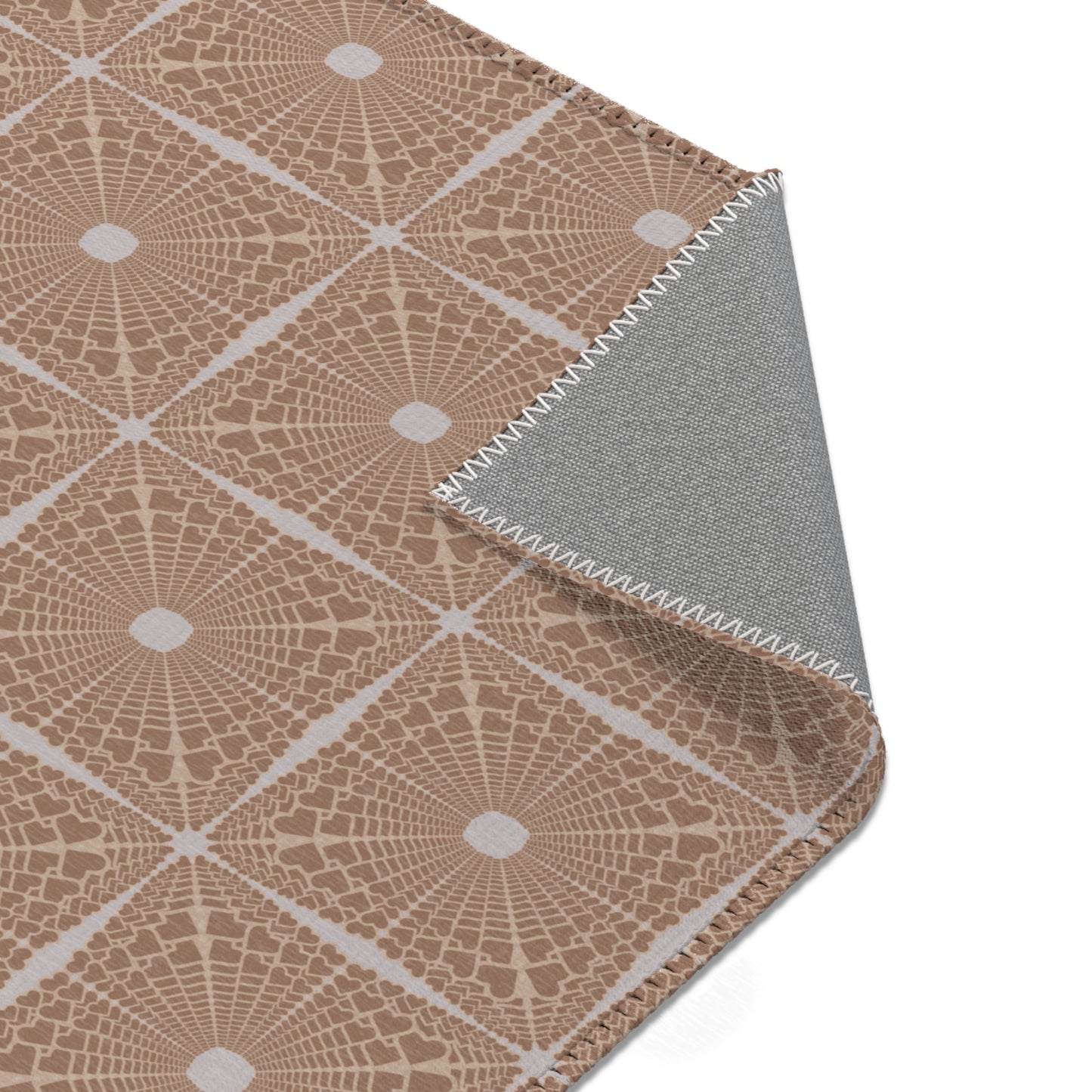 Heartburst Area Rug — Neutral Tan