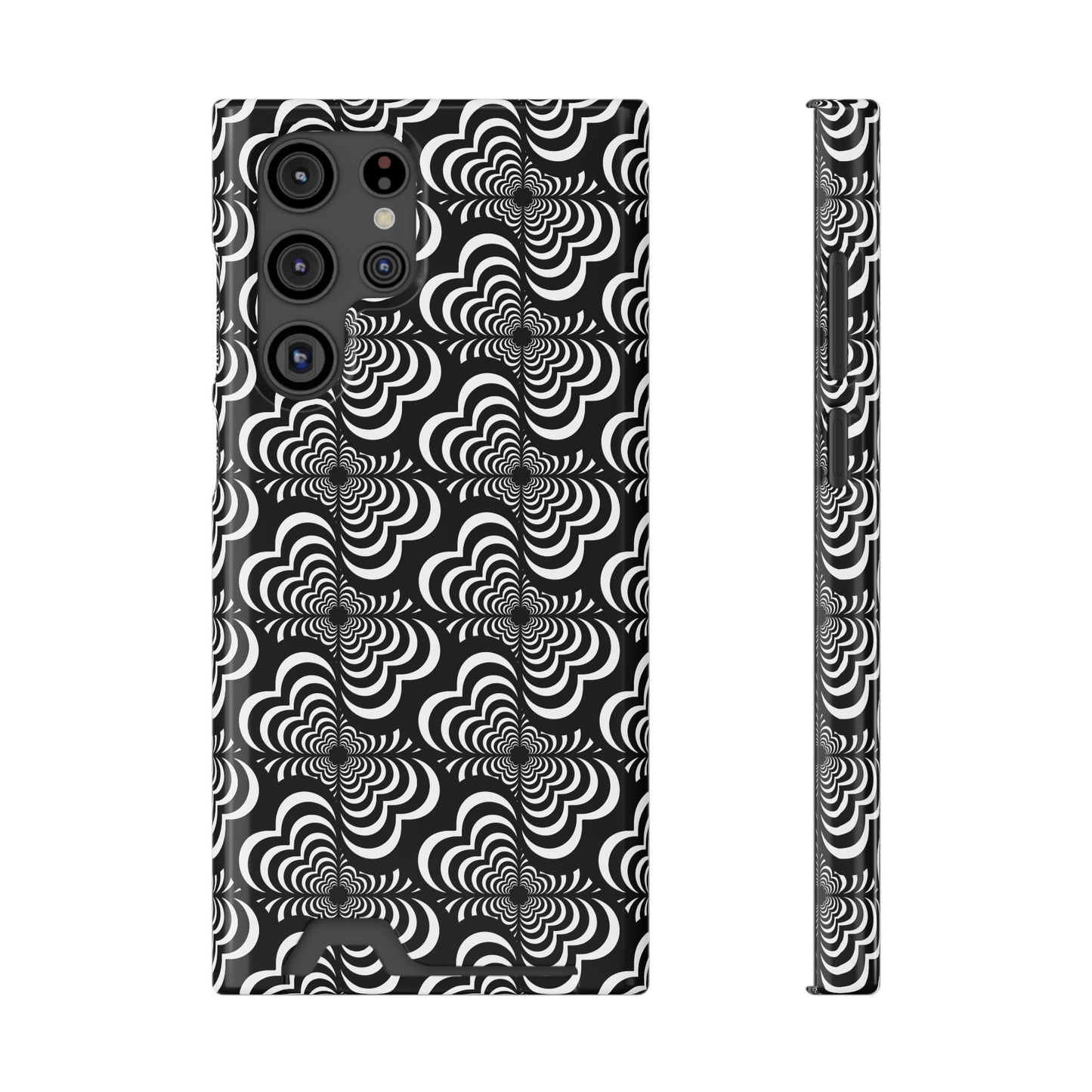 Zebra Love (TM) Black & White Phone Card Case — Slim Wallet Phone Case