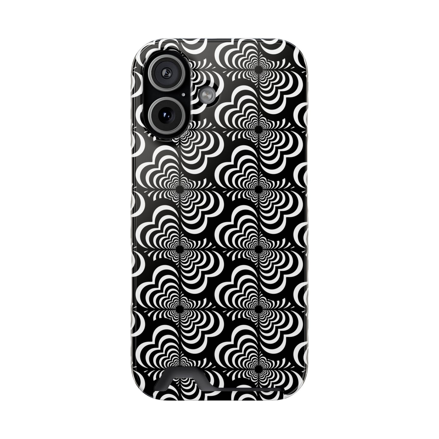 Zebra Love (TM) Black & White Phone Card Case — Slim Wallet Phone Case