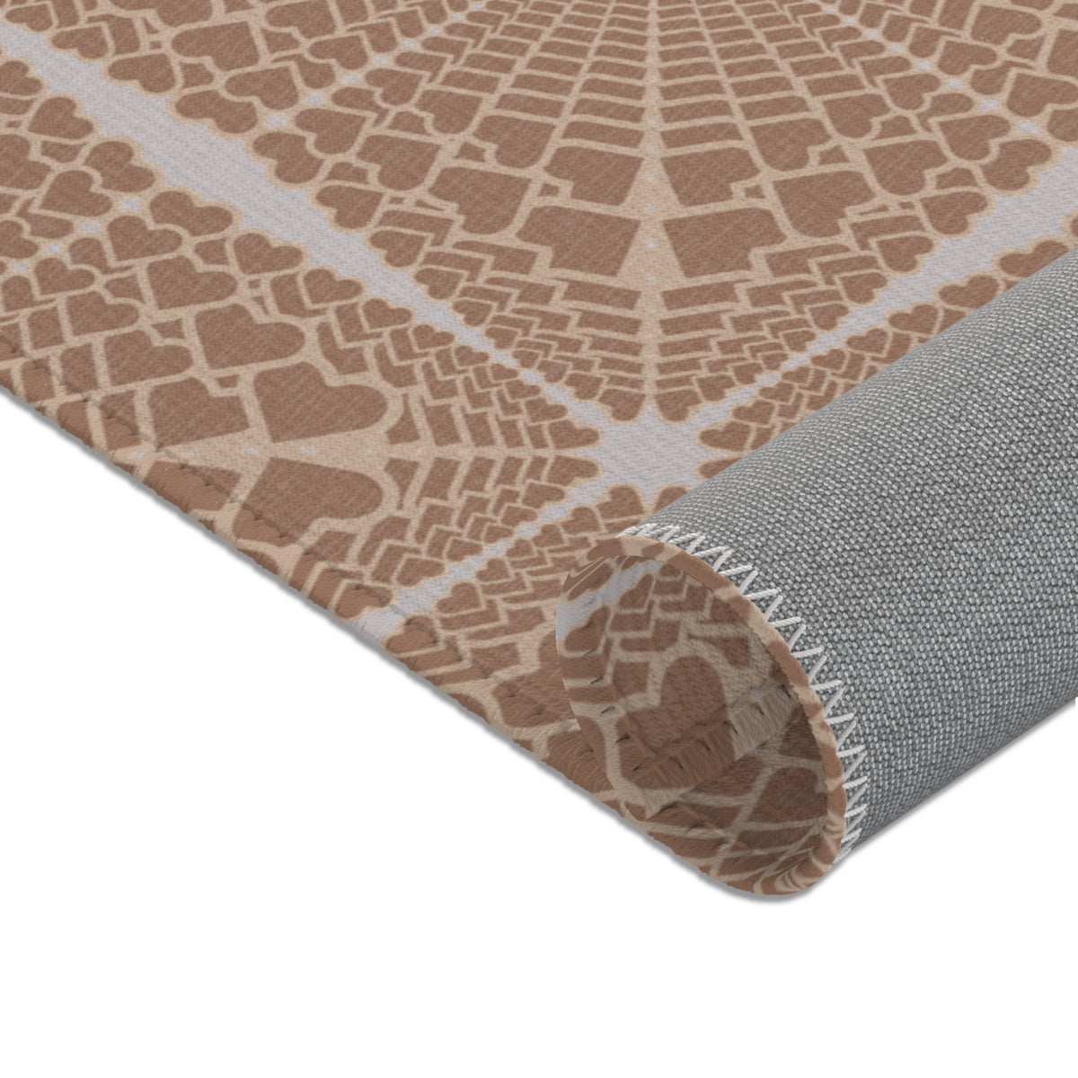 Heartburst Area Rug — Neutral Tan