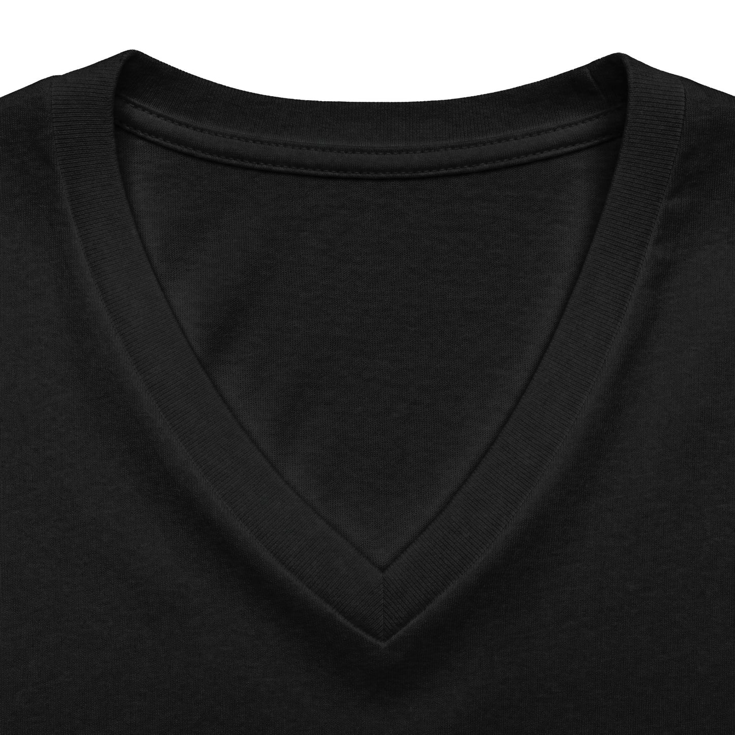 Women's V‑Neck Tee — Skeletal Lips Mandala