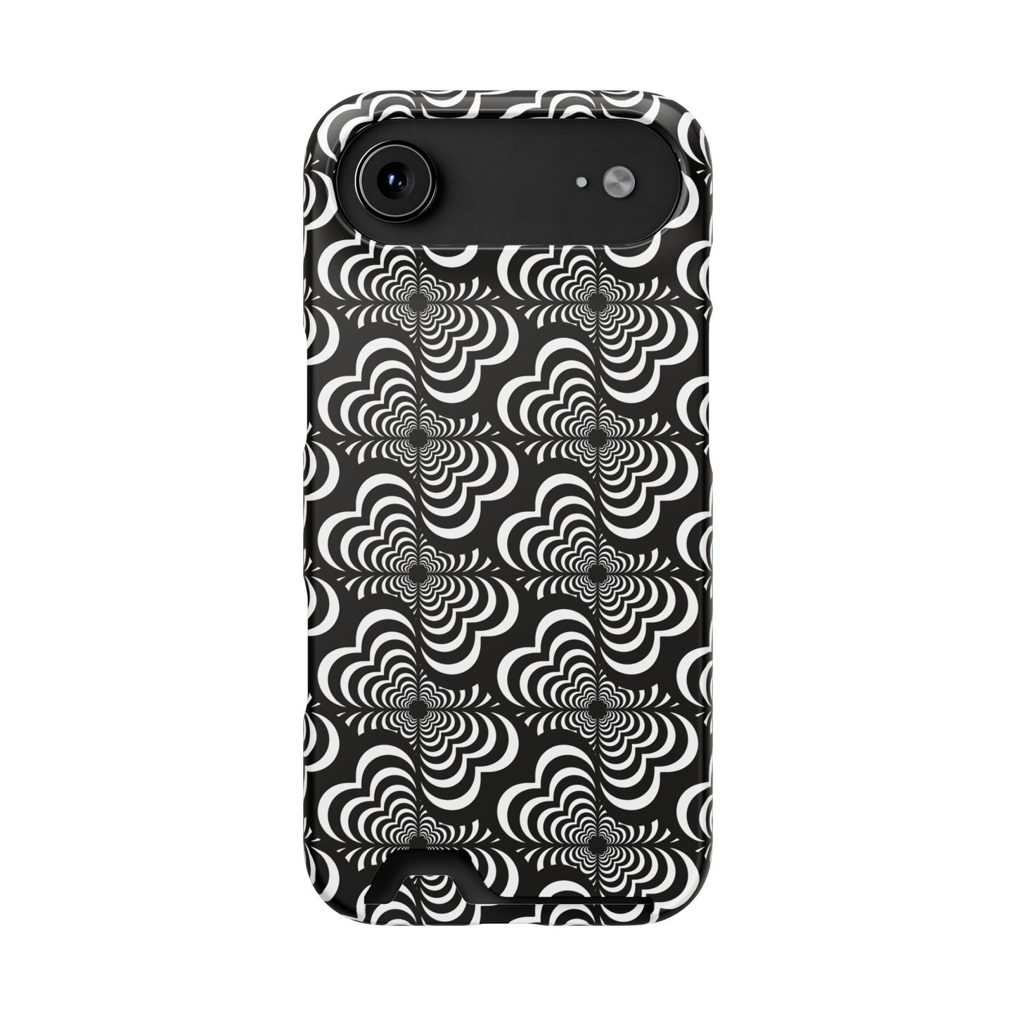 Zebra Love (TM) Black & White Phone Card Case — Slim Wallet Phone Case