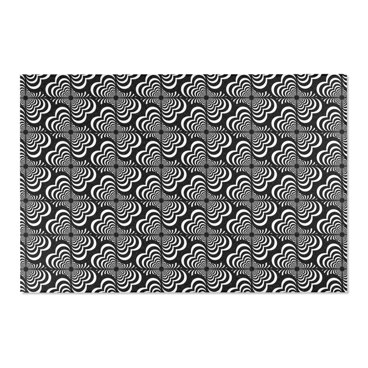 Zebra Love™ Area Rug — Black and White