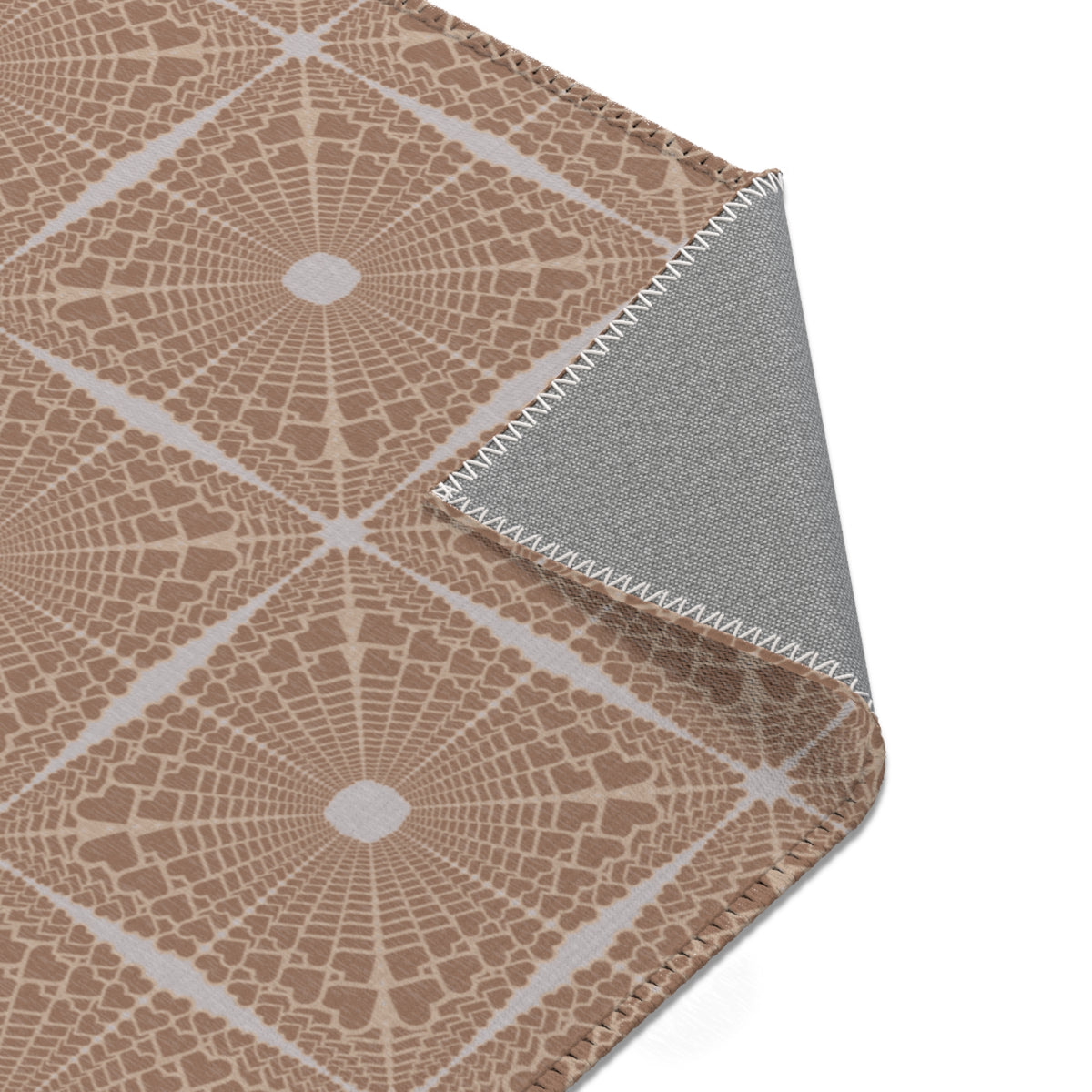 Heartburst Area Rug — Neutral Tan