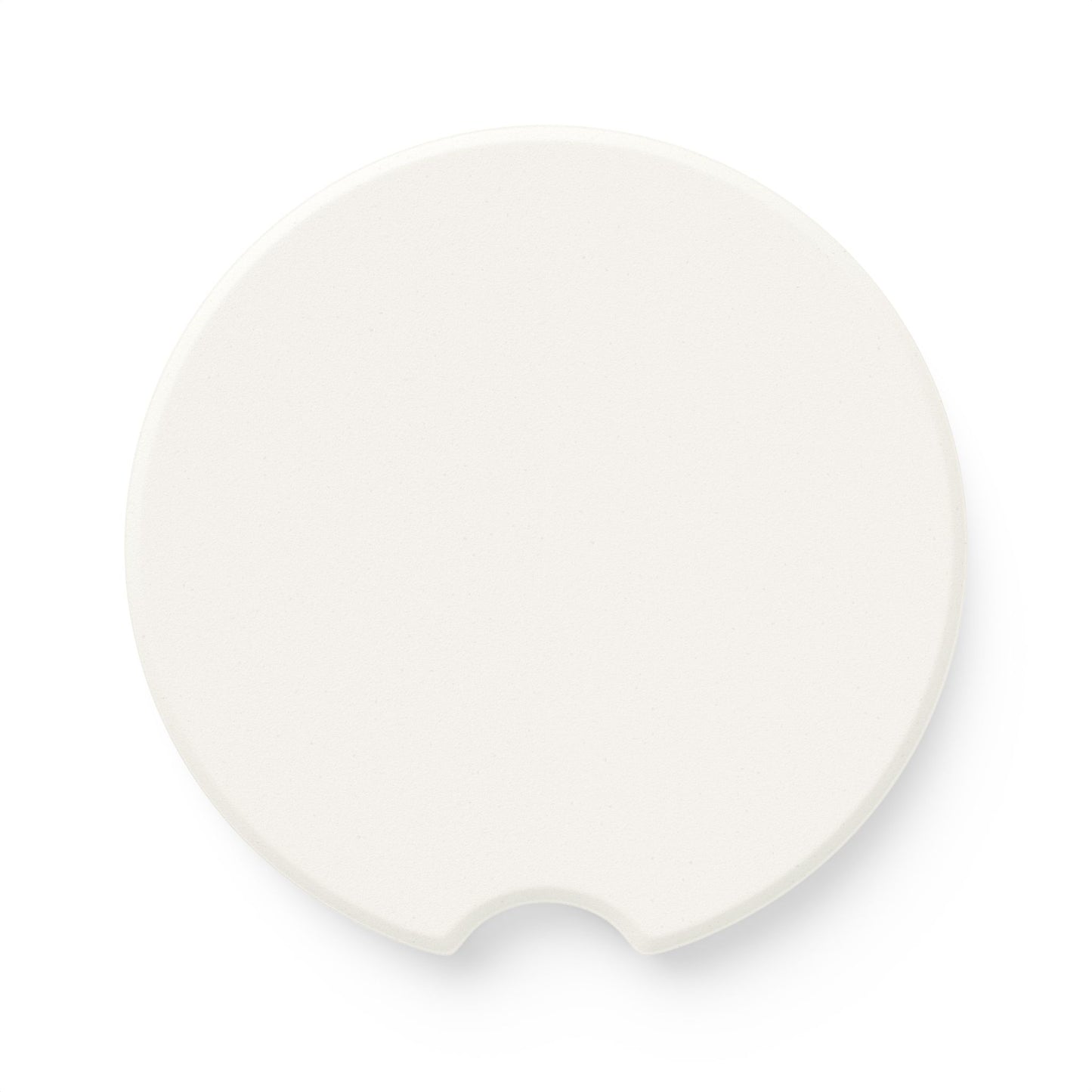 Zebra Love (TM) Soapstone Car Coaster — Black & White