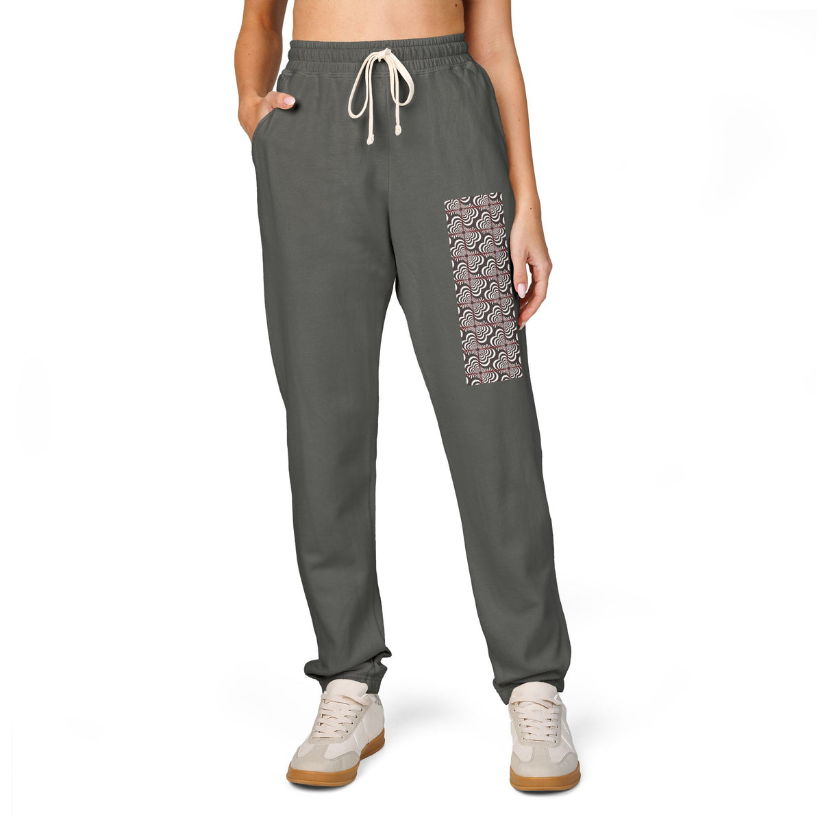 Zebra Love™ Joggers — Unisex Garment-Dyed Fleece Sweatpants