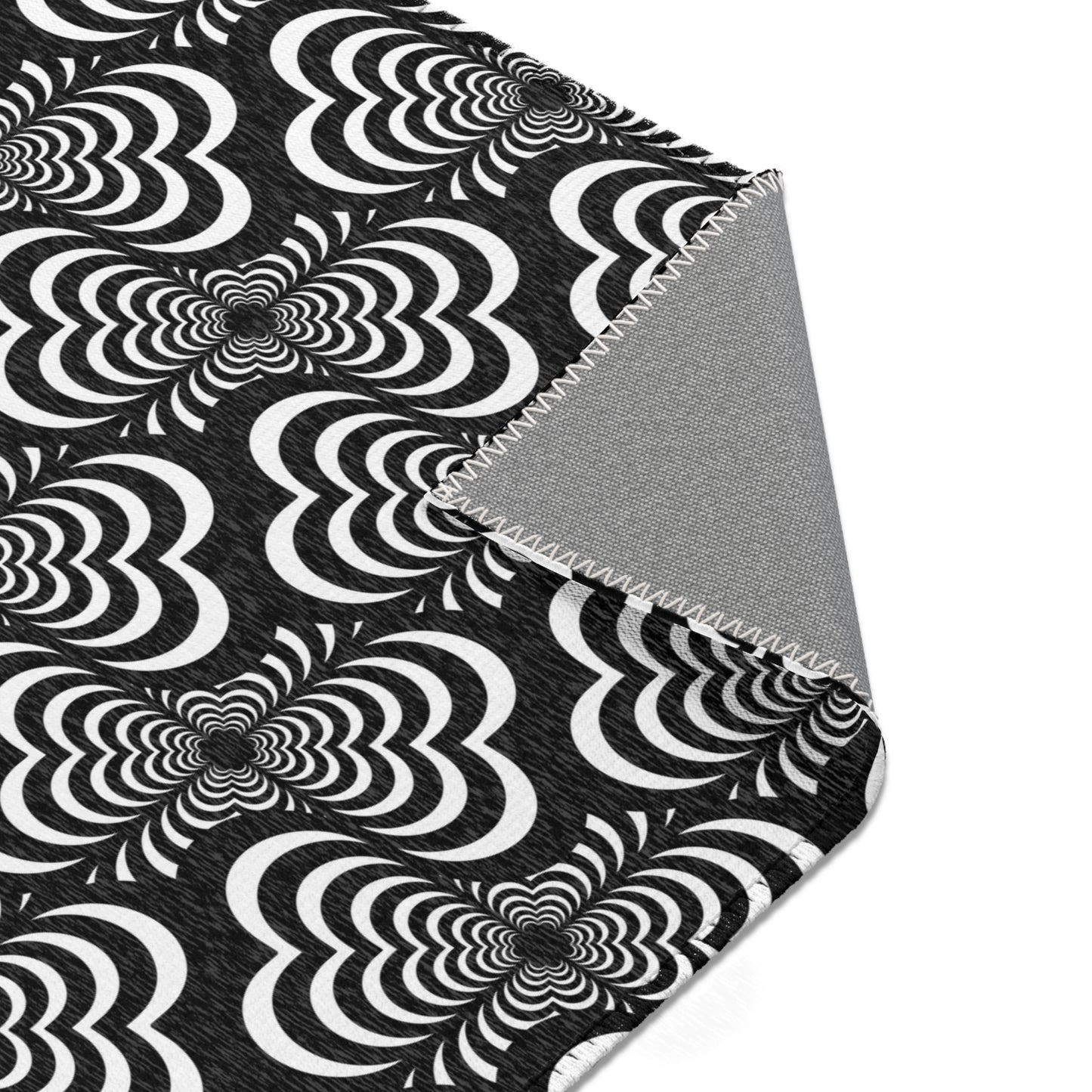 Zebra Love™ Area Rug — Black and White