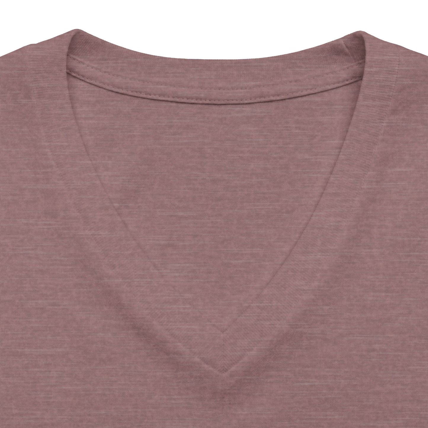 Women's V‑Neck Tee — Skeletal Lips Mandala