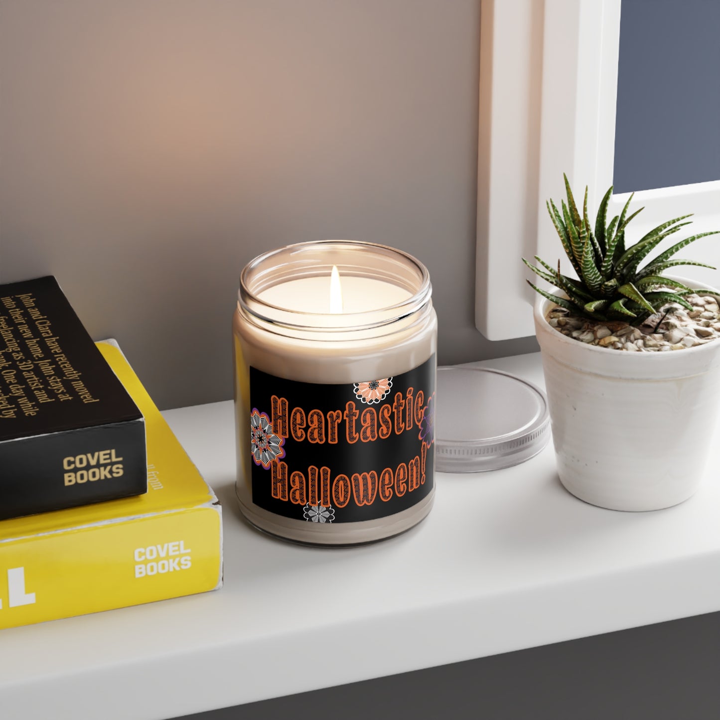 Halloween Scented Soy Candle (9oz) — 'Heartastic Halloween!'