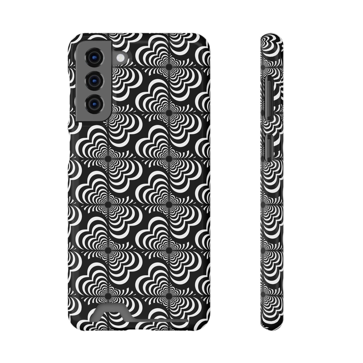 Zebra Love (TM) Black & White Phone Card Case — Slim Wallet Phone Case