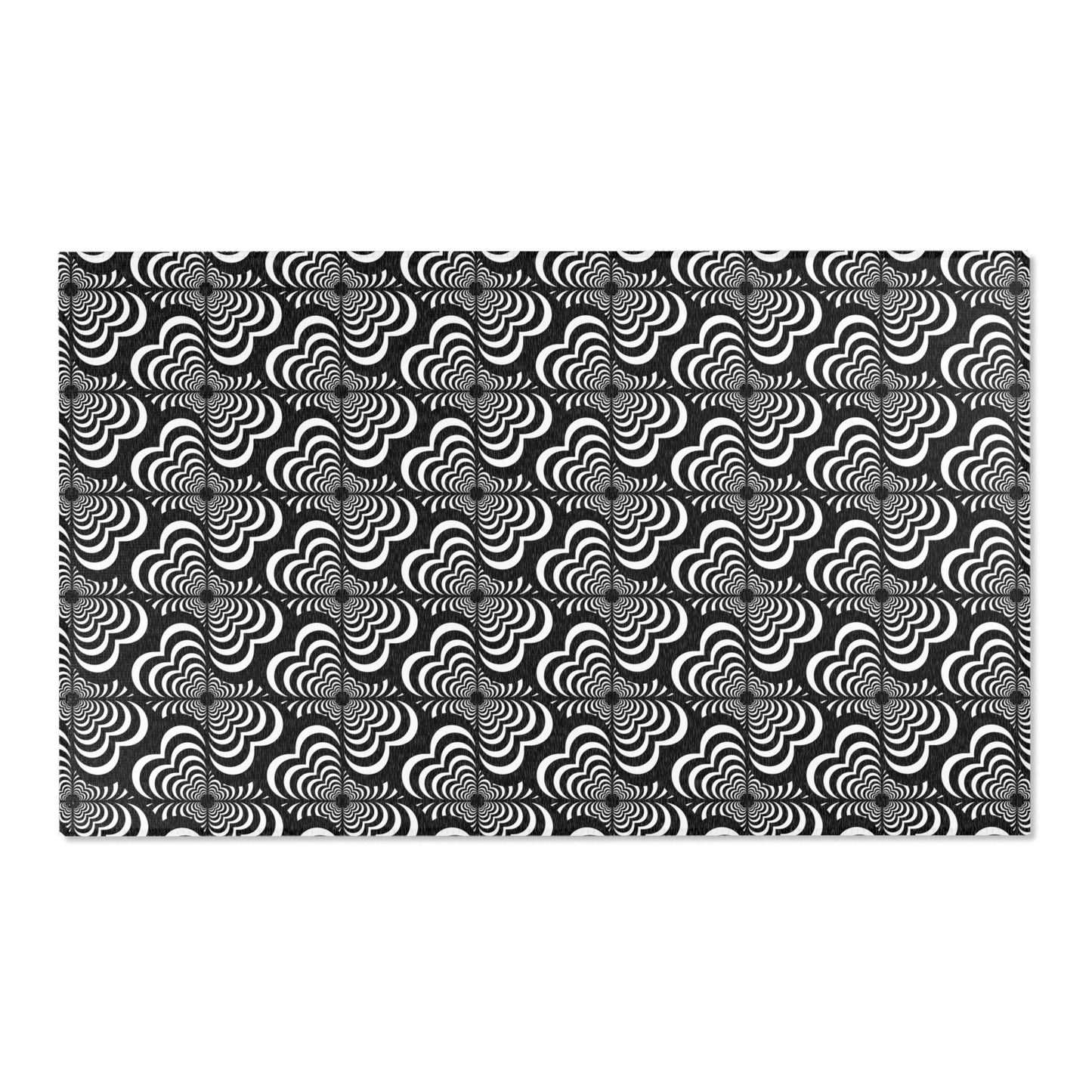 Zebra Love™ Area Rug — Black and White