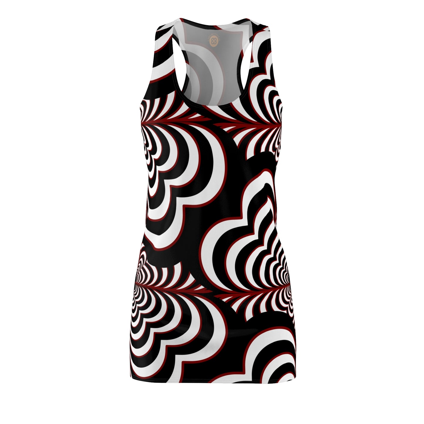 Zebra Love (TM) Racerback Dress — Black, White & Red